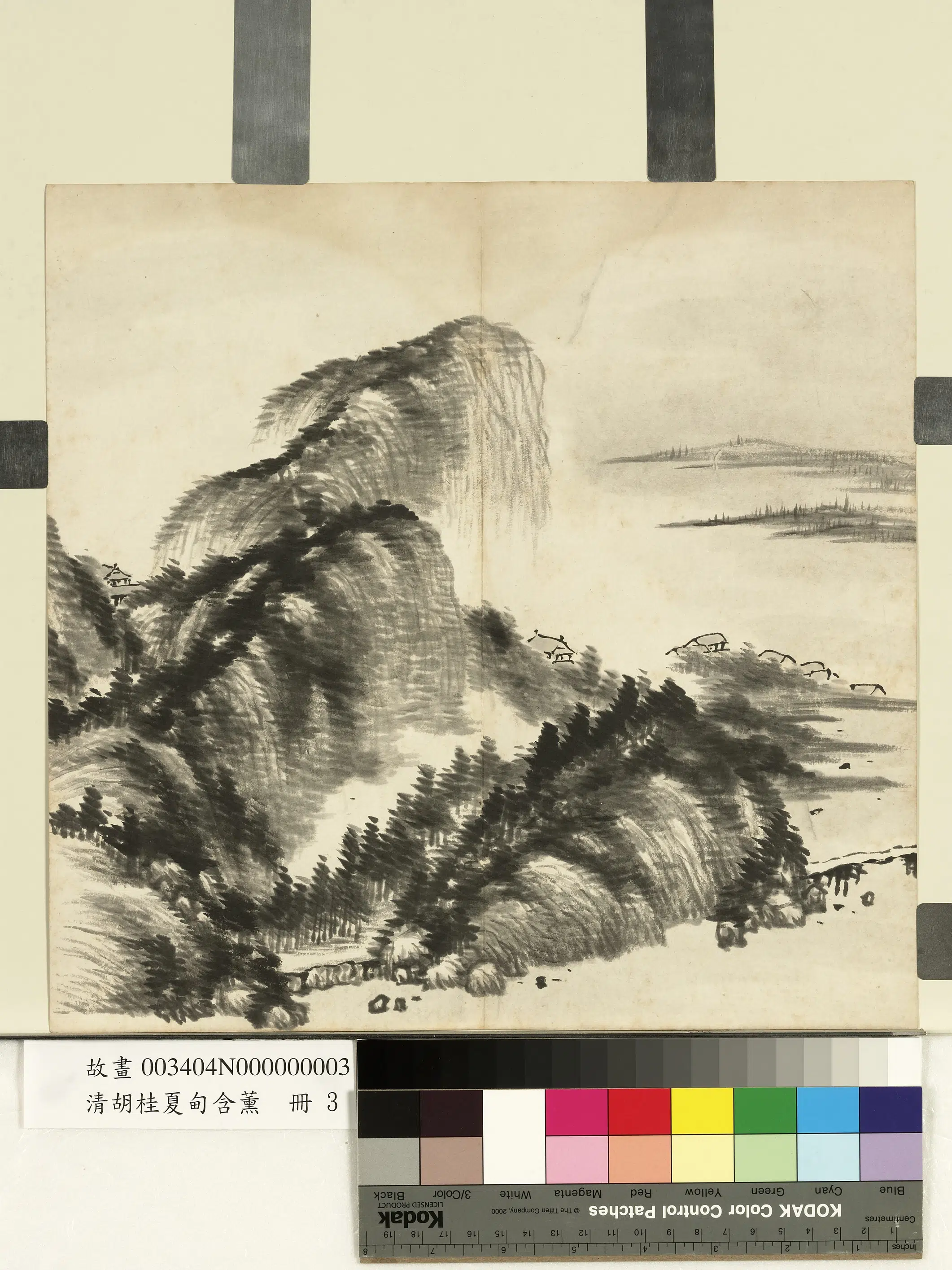 清代【胡桂】《夏甸含熏册-夏雨欲来》