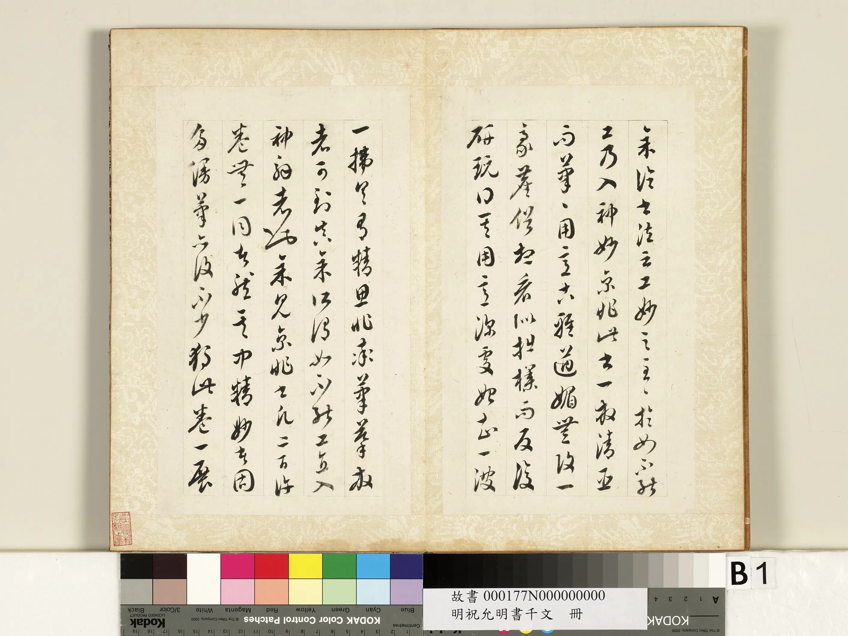 明朝【祝允明】《书千字文册》 第26张