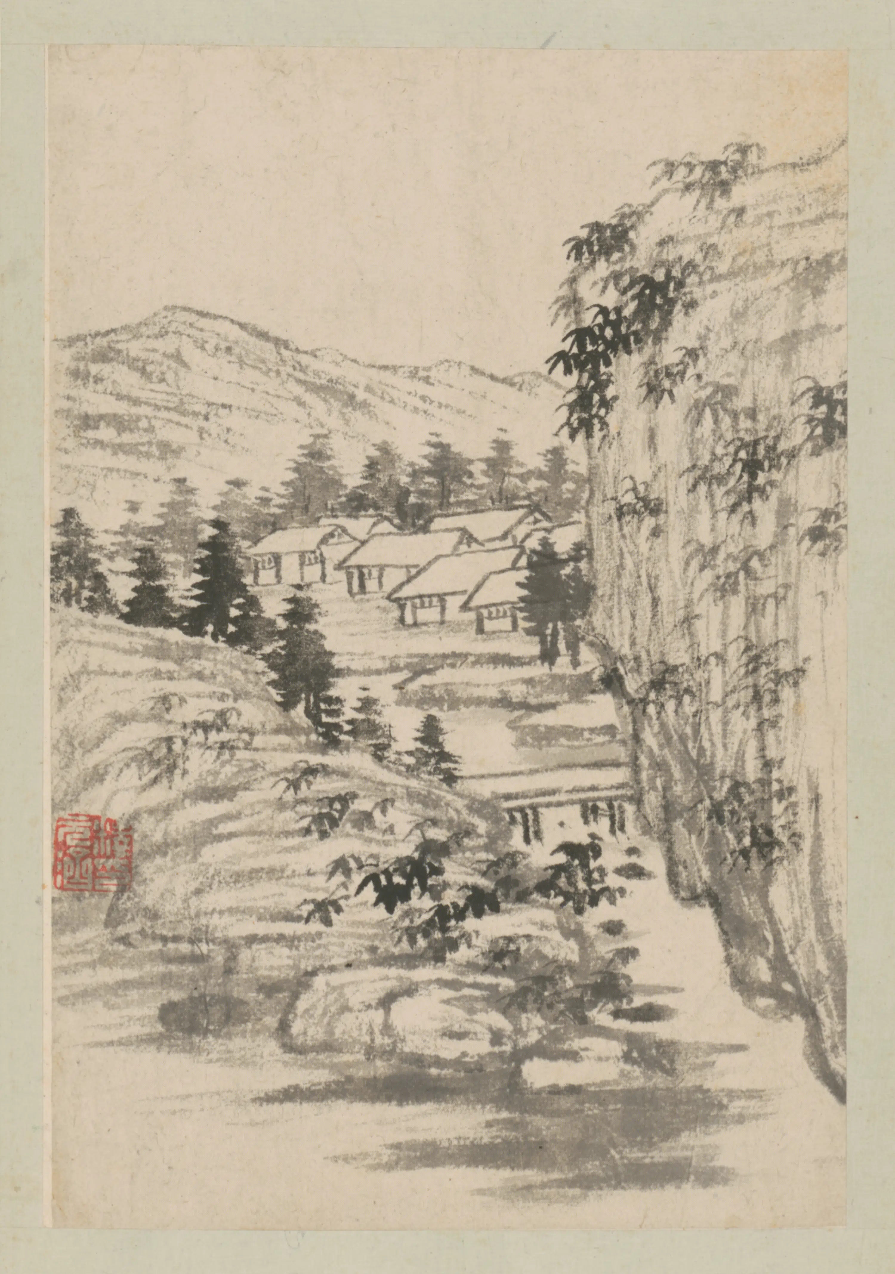 清代【石涛】《山水图册-1（10开）》 第3张