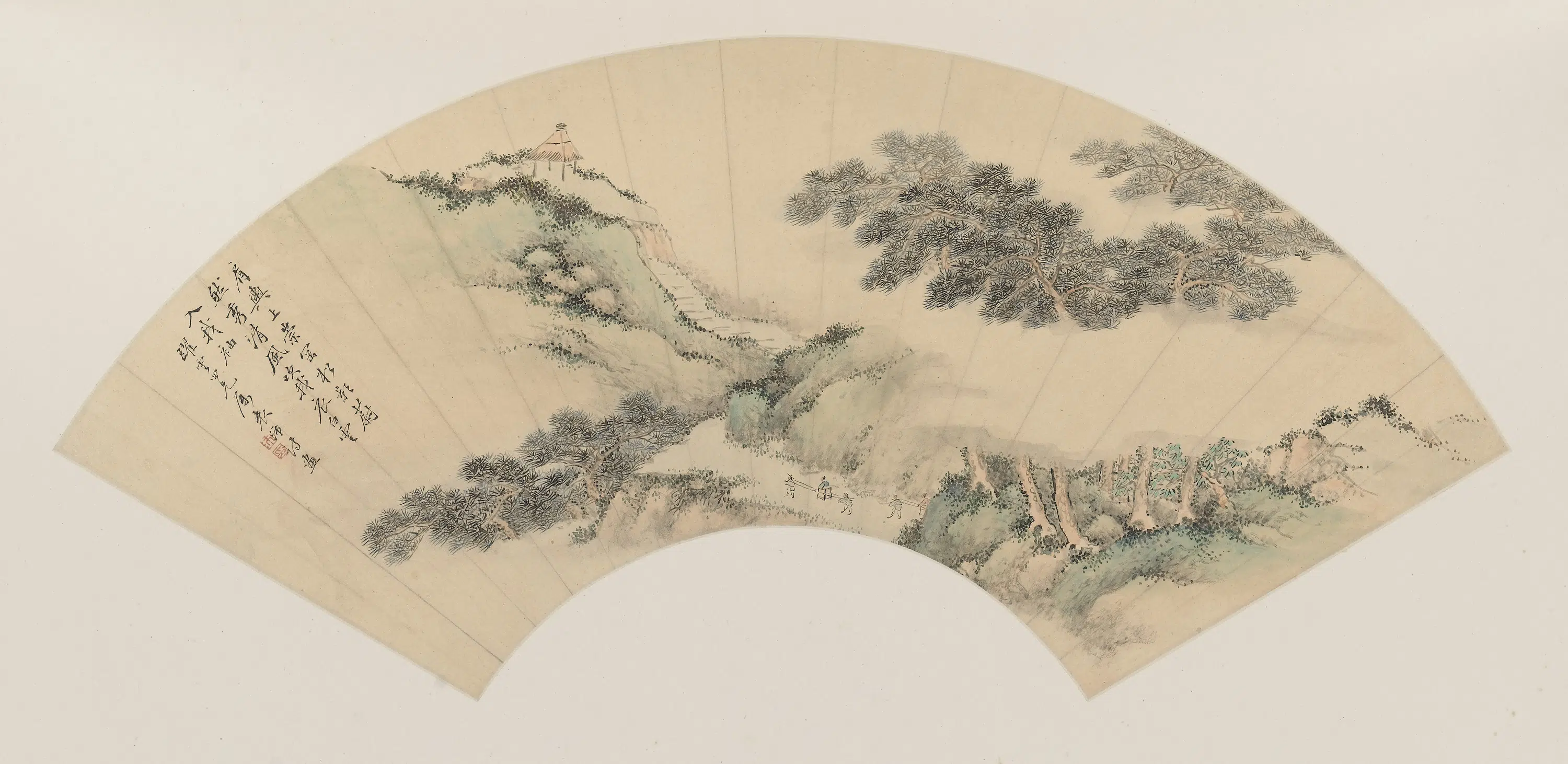 清代【袁沛】《等山水图扇集册》