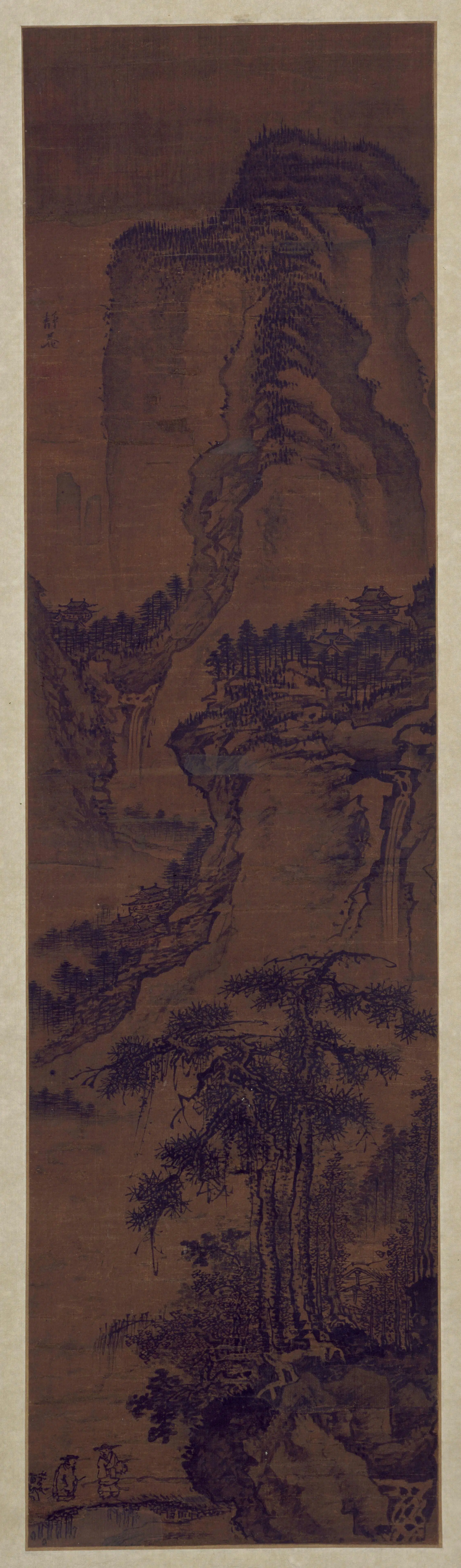 明朝【戴进】《山水图轴》