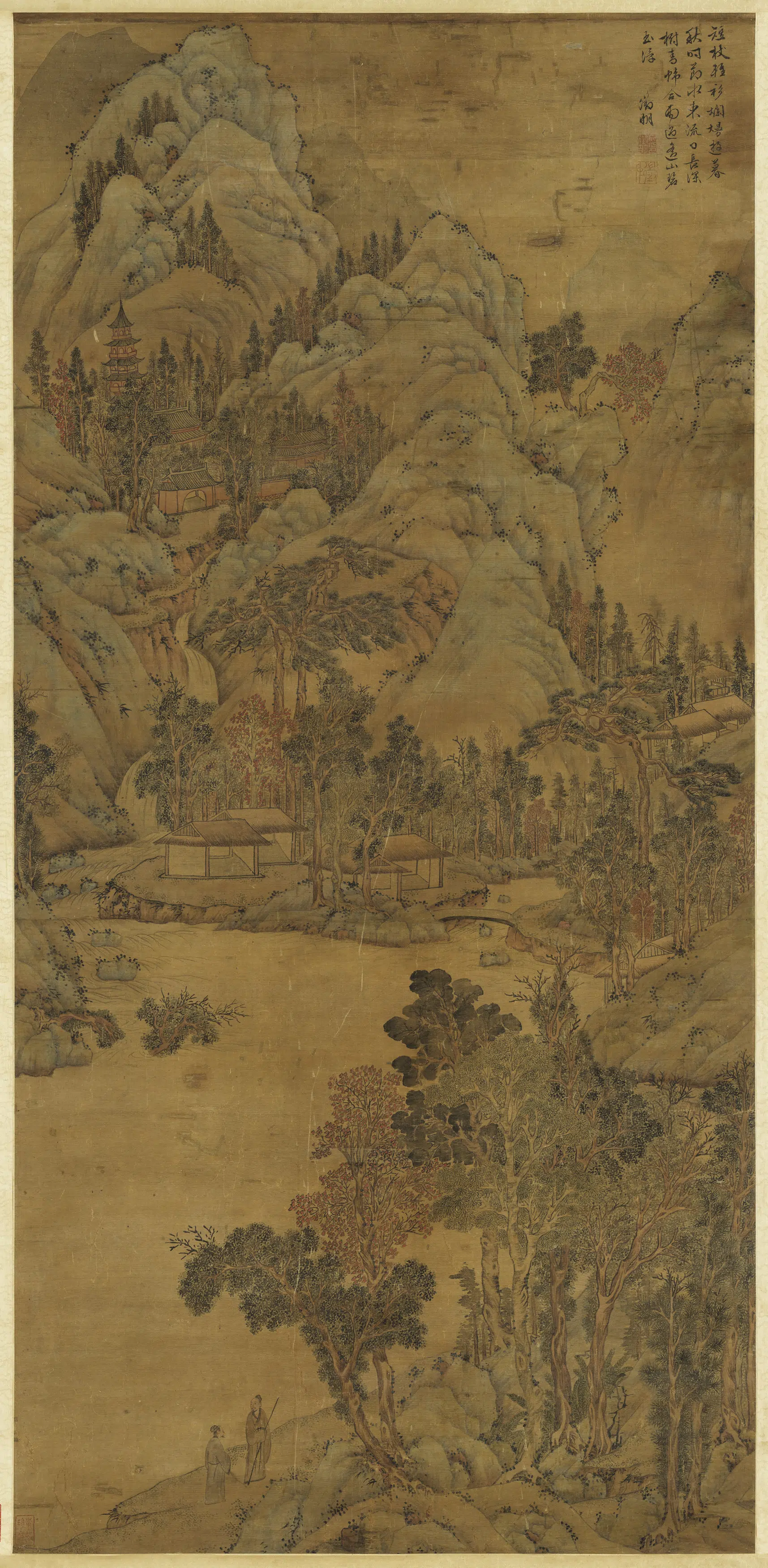 明朝【文征明徵明】《山水图轴-2》 第1张 明朝【文征明徵明】《山水图轴-2》 第1张