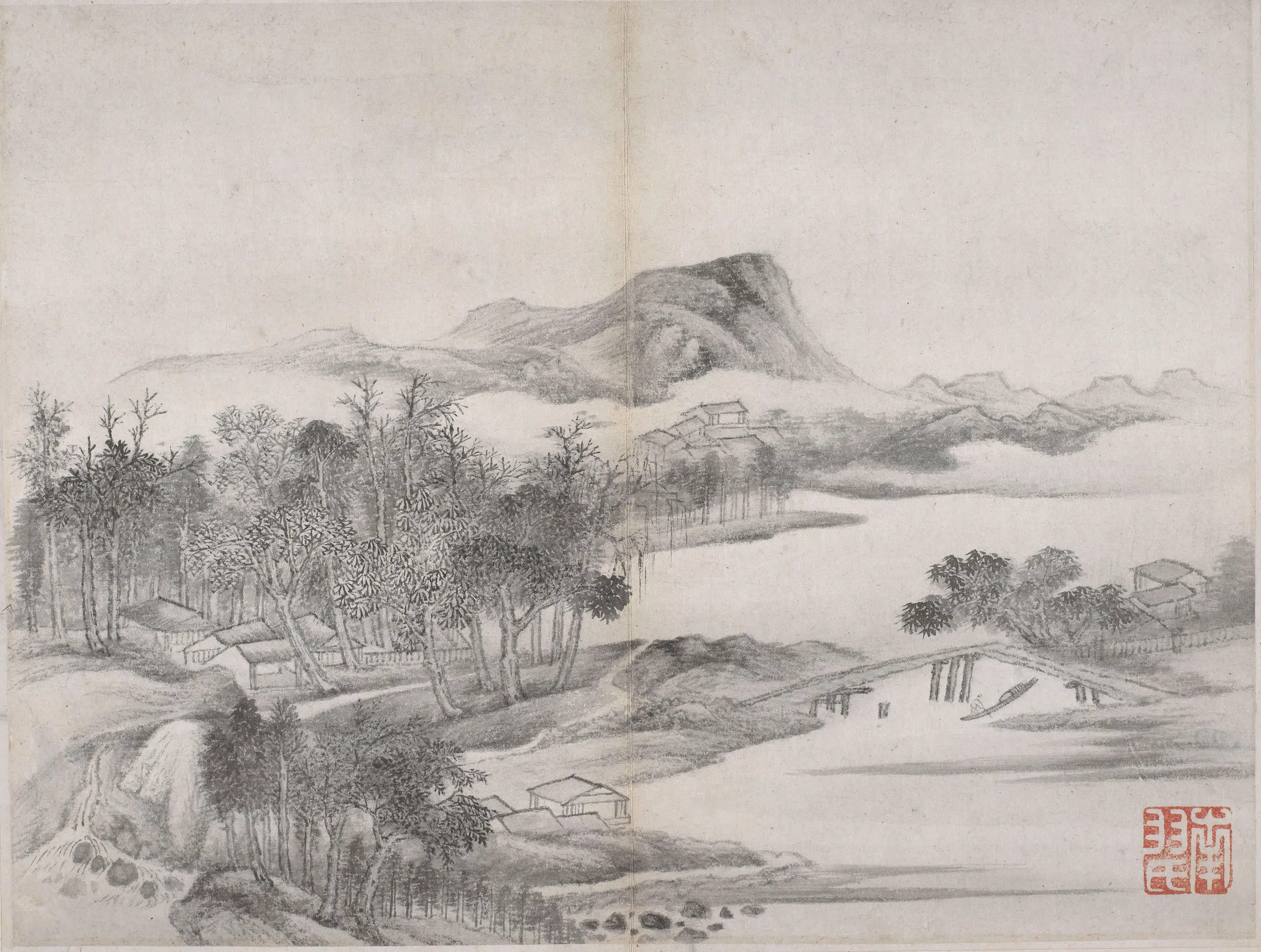 明代【丁云鹏】《山水册》 第11张