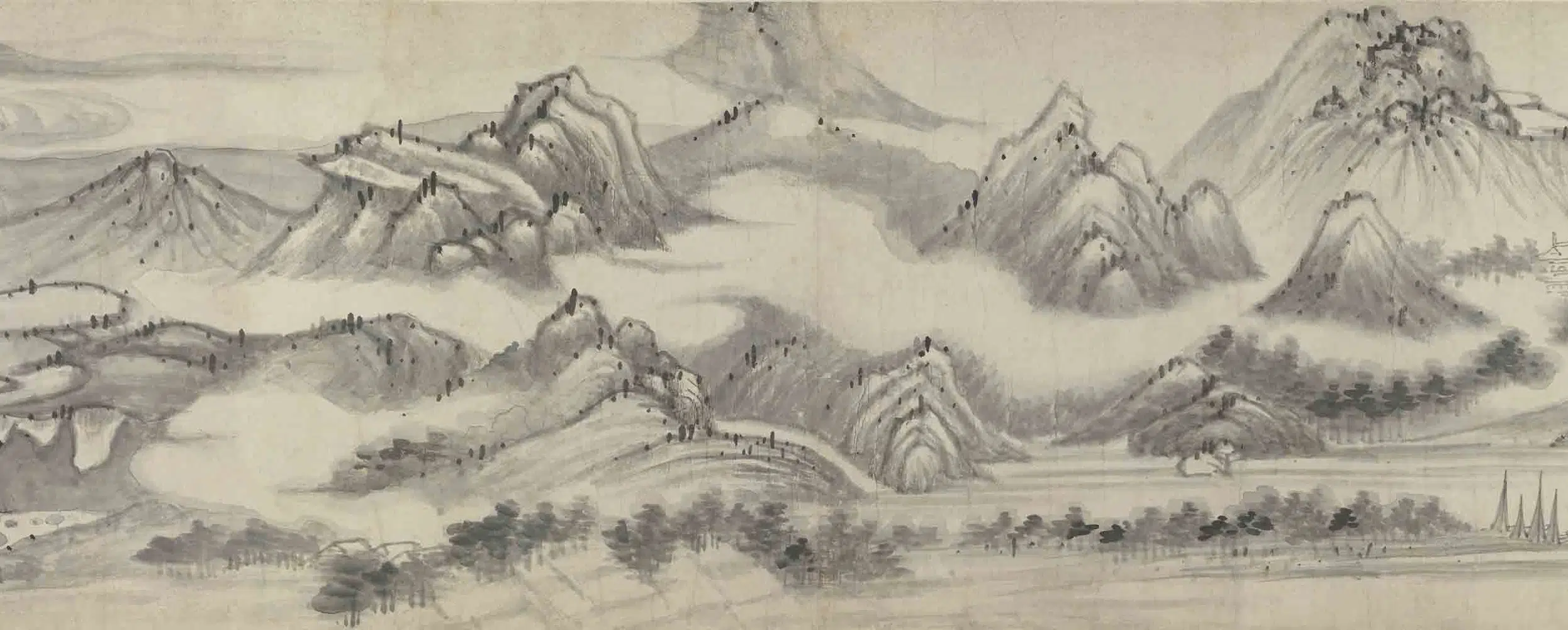 明朝【沈颢灏】《山水卷》 第18张