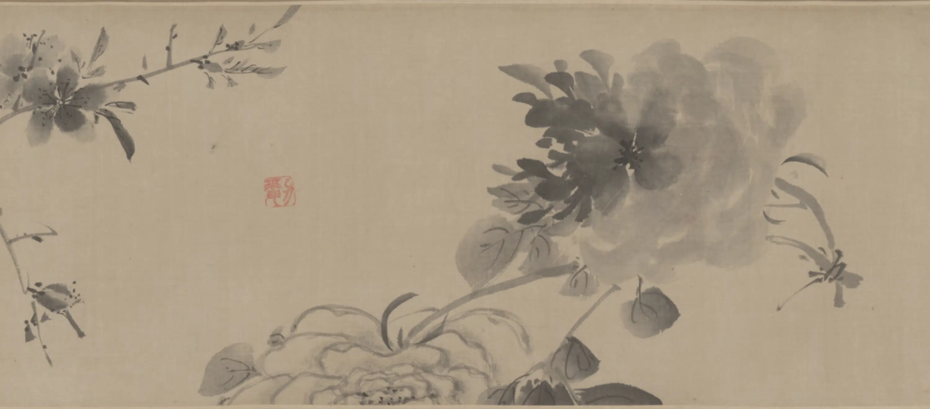清代【朱耷】《花卉图卷》 第3张
