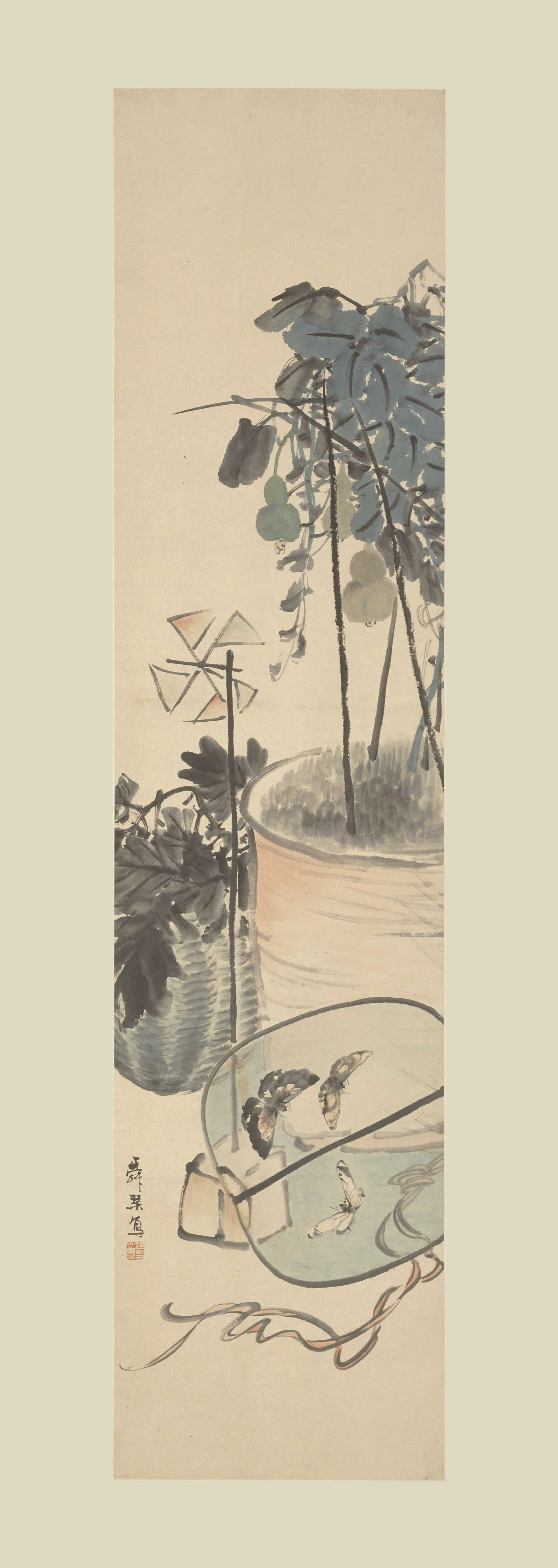 清代【任薰】《秋意图轴》 第1张