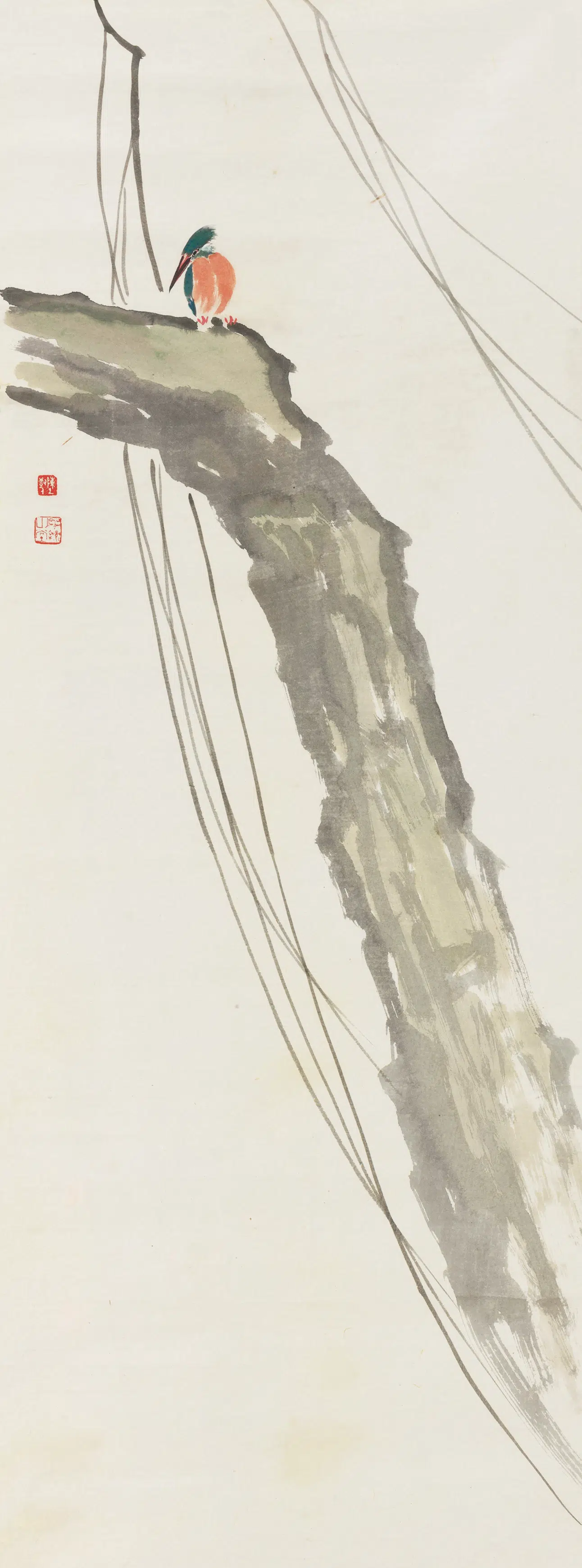 近代【陈树人】《寒圹轴-1》