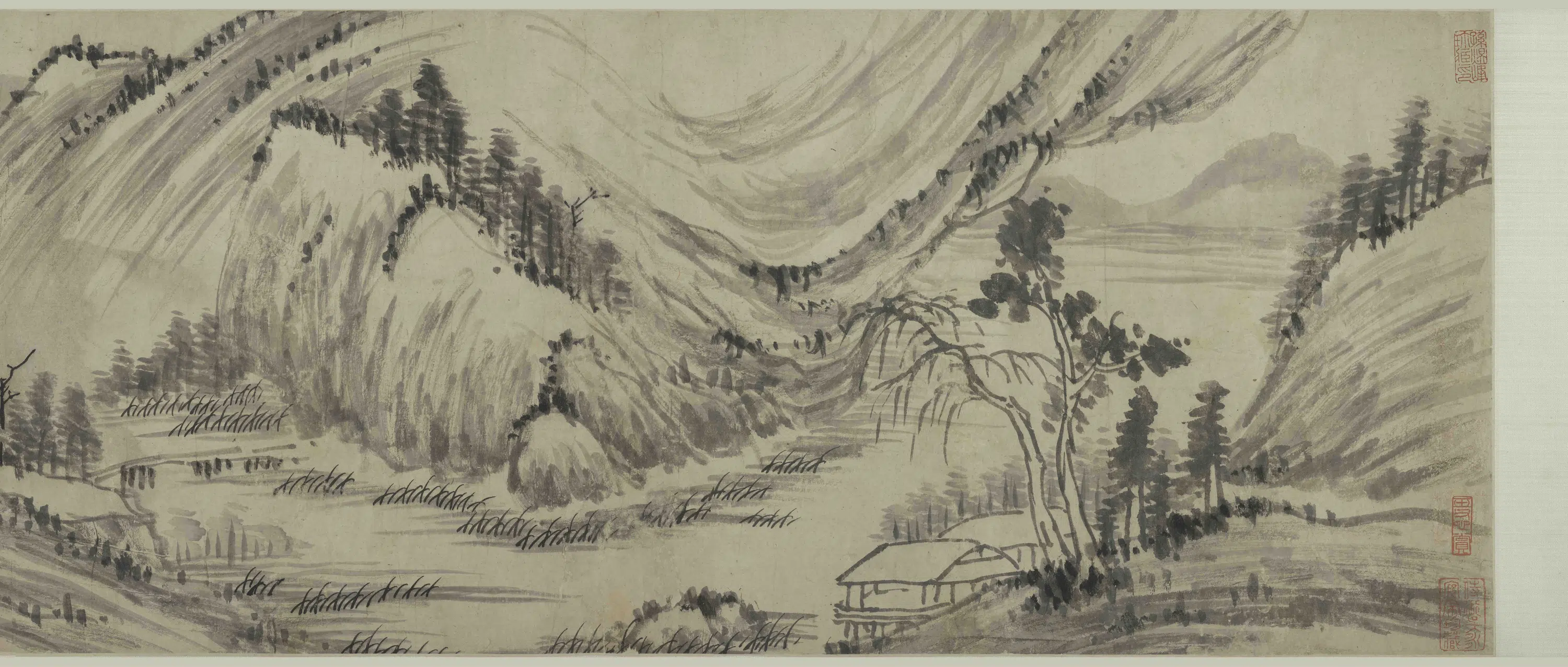 清代【邹之麟】《山水图卷》 第3张