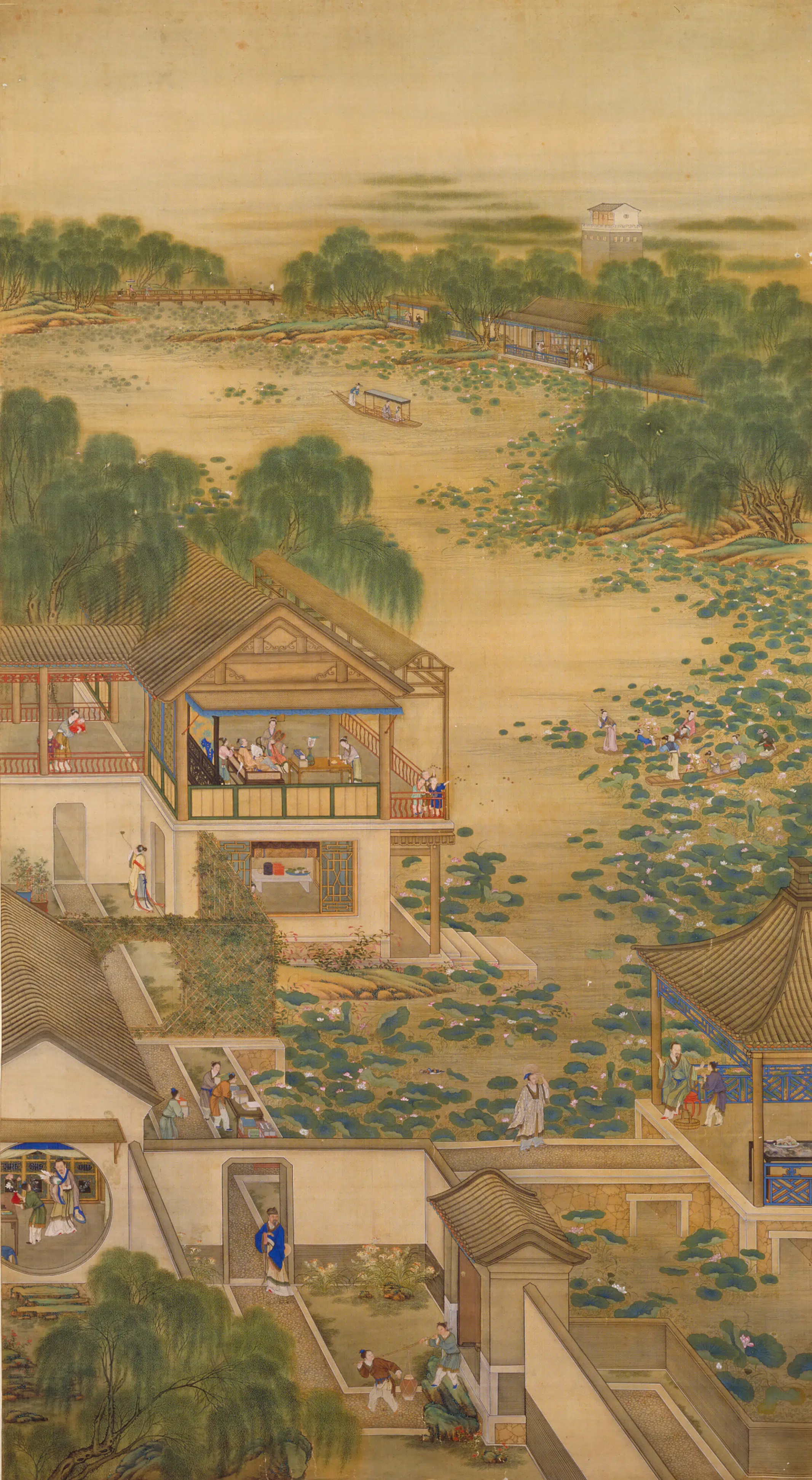 清代【爱新觉罗胤禛-清世宗雍正皇帝】《清人画胤禛十二月景行乐图单片》 第5张