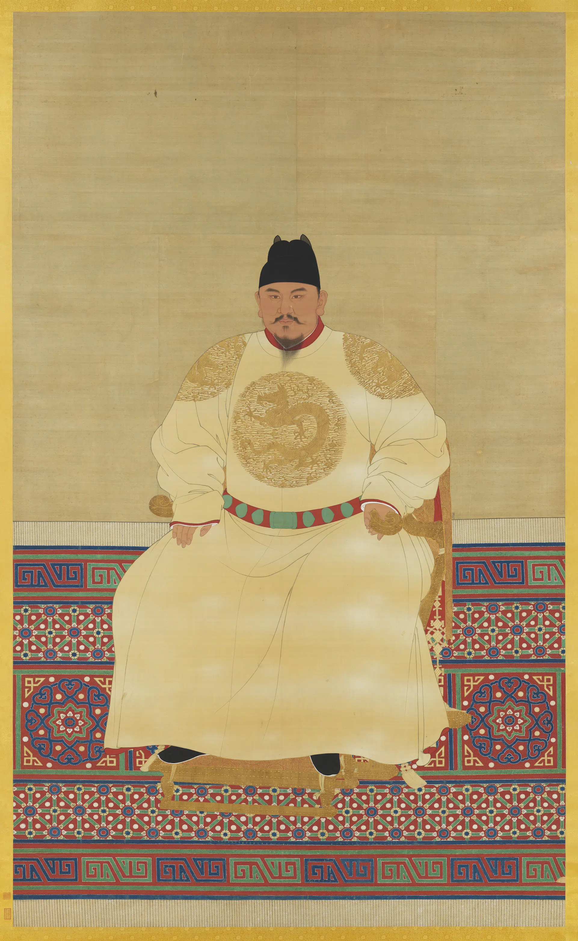 明朝《明太祖坐像（七）图轴》