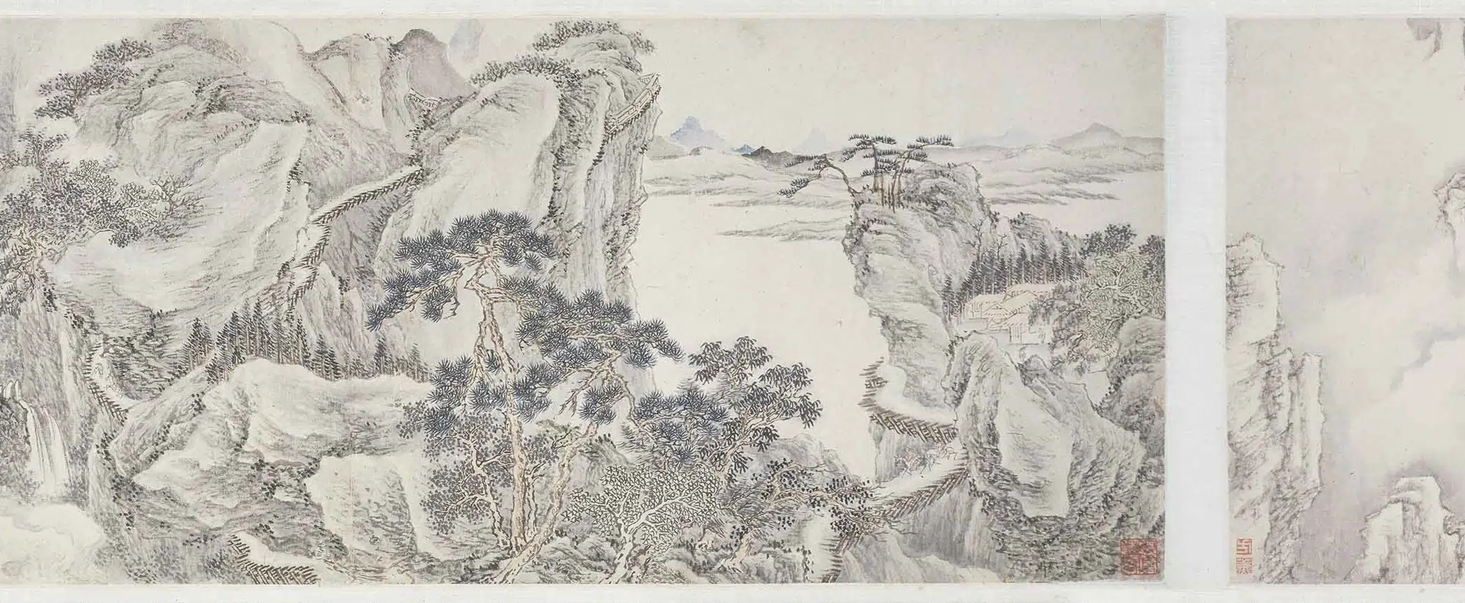 清代【方薰】《蜀江山水二段合卷》 第10张