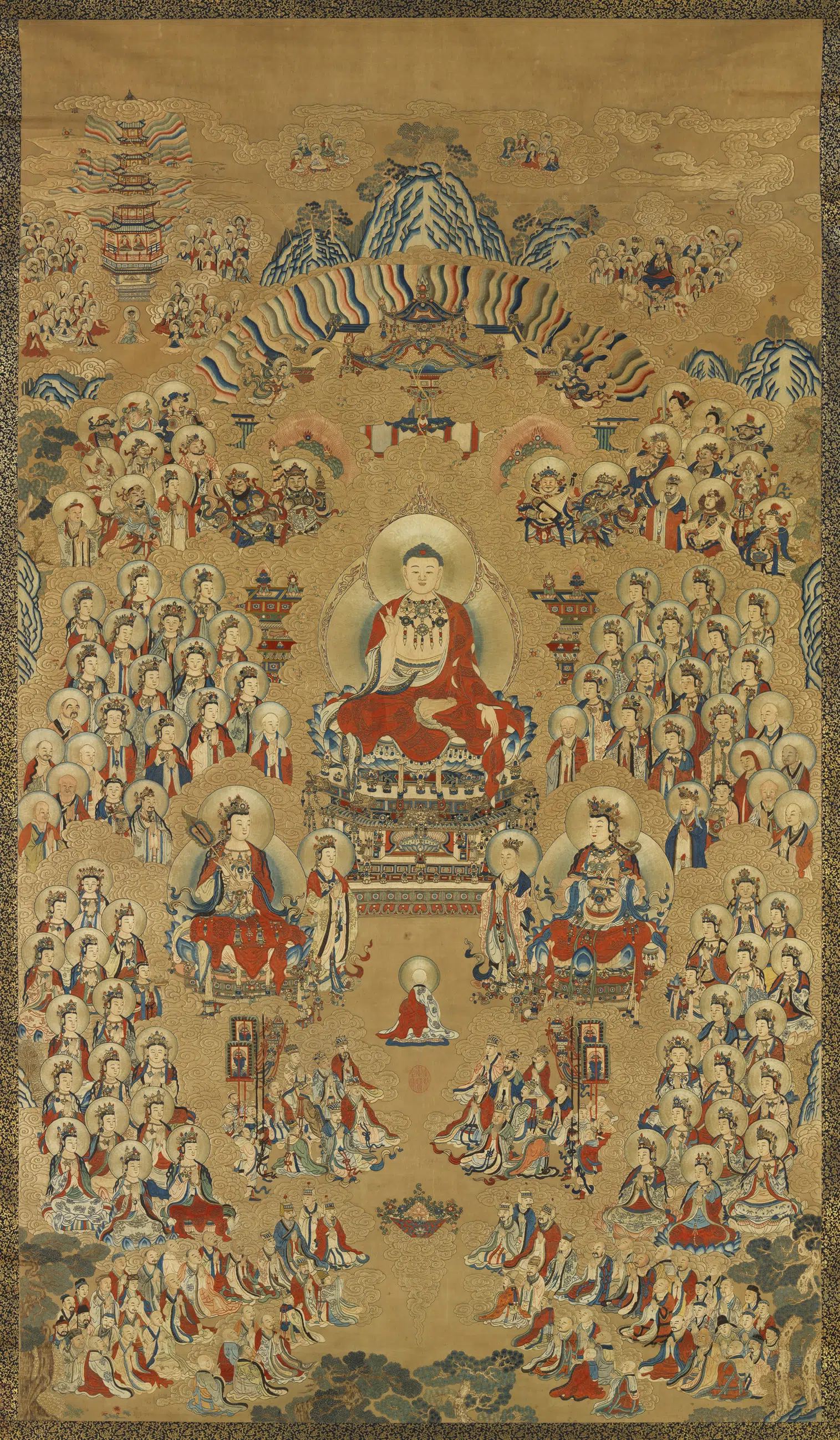 《长生佛会图轴》