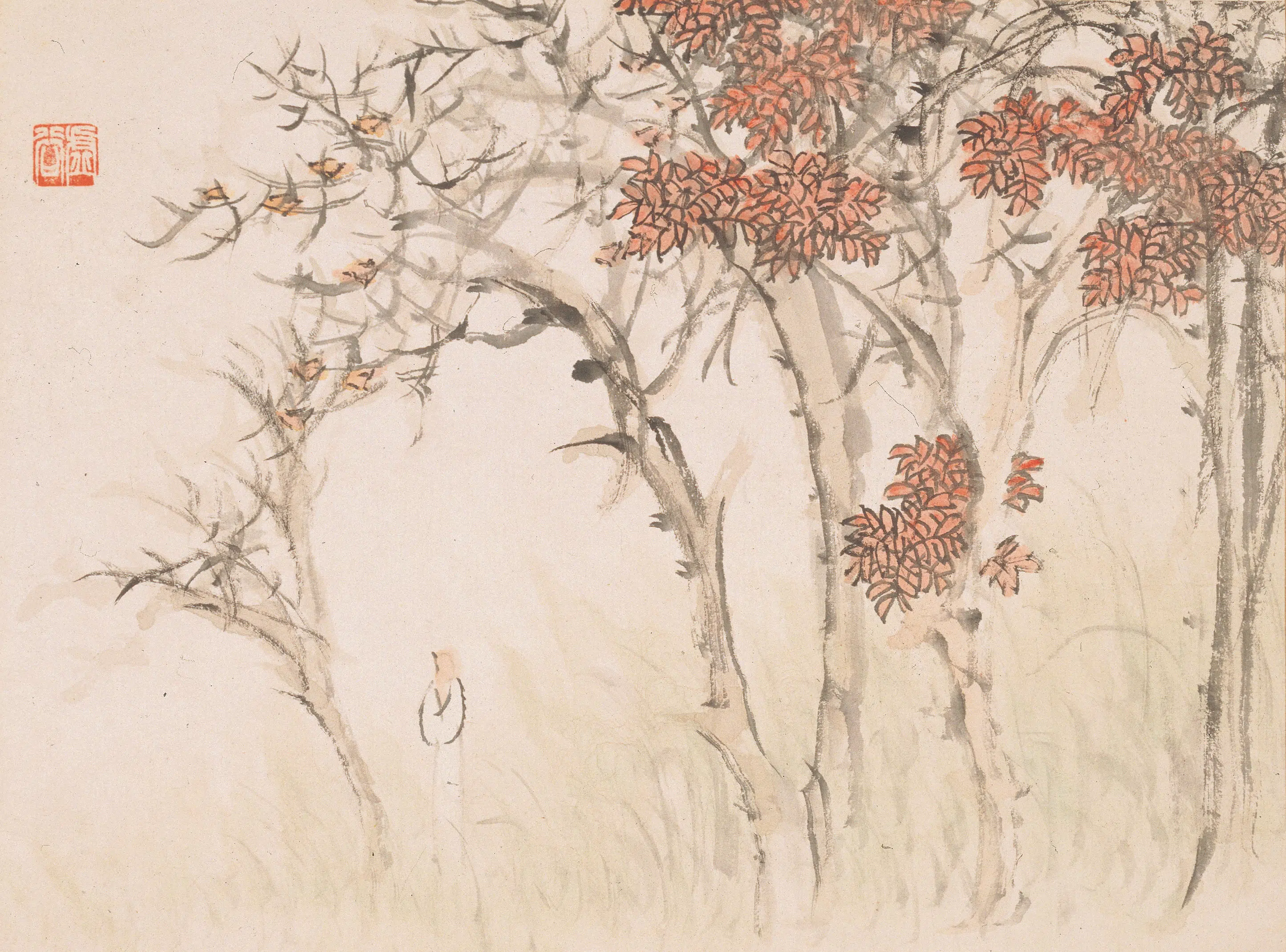清代【虚谷】《山水册-2》 第7张