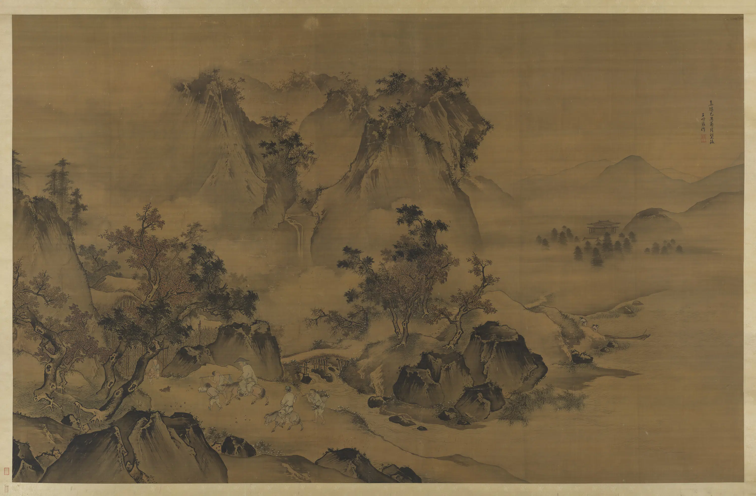 明朝【王世昌】《大幅山水图轴》 第1张 明朝【王世昌】《大幅山水图轴》 第1张