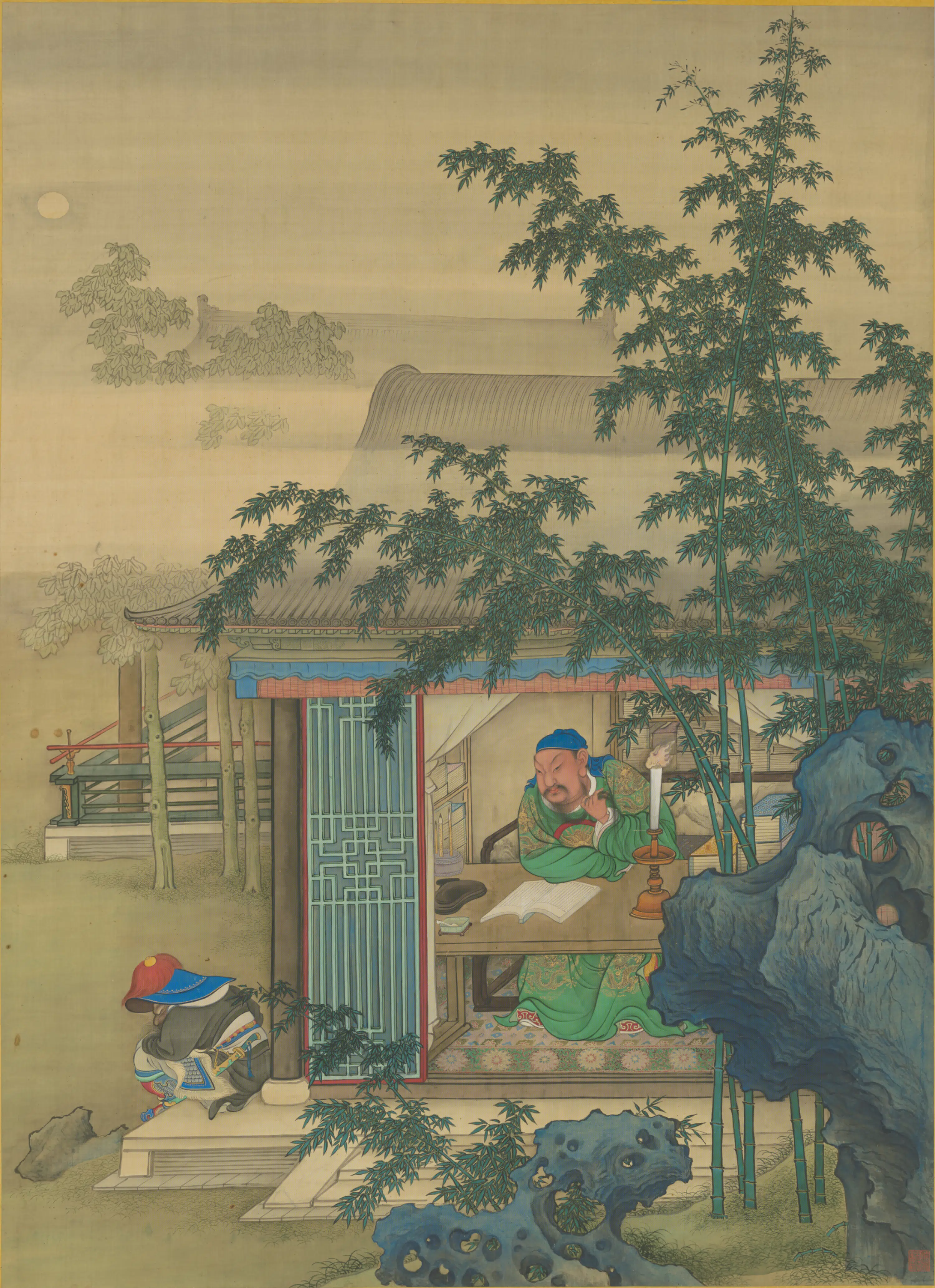 清代【清人】《画关羽像轴》 第1张 清代【清人】《画关羽像轴》 第1张