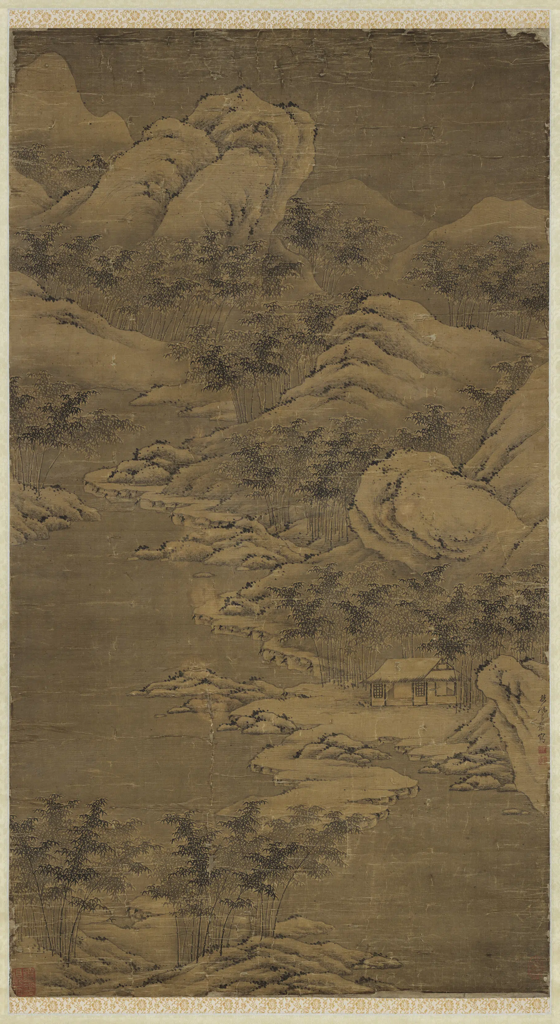 清朝【马豫】《马山水图轴》 第1张