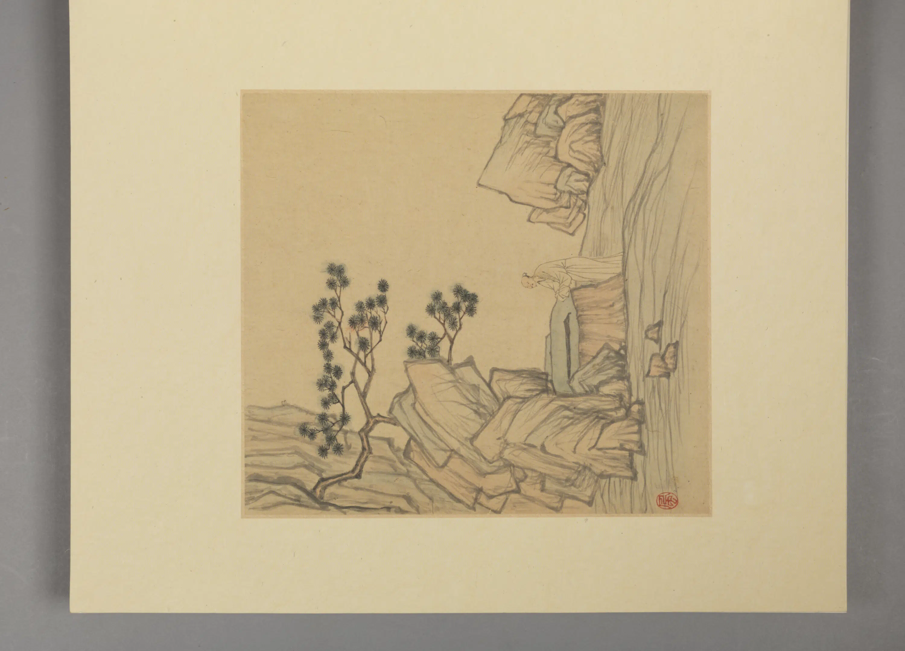 清代【张风】《山水册（7开）》 第1张