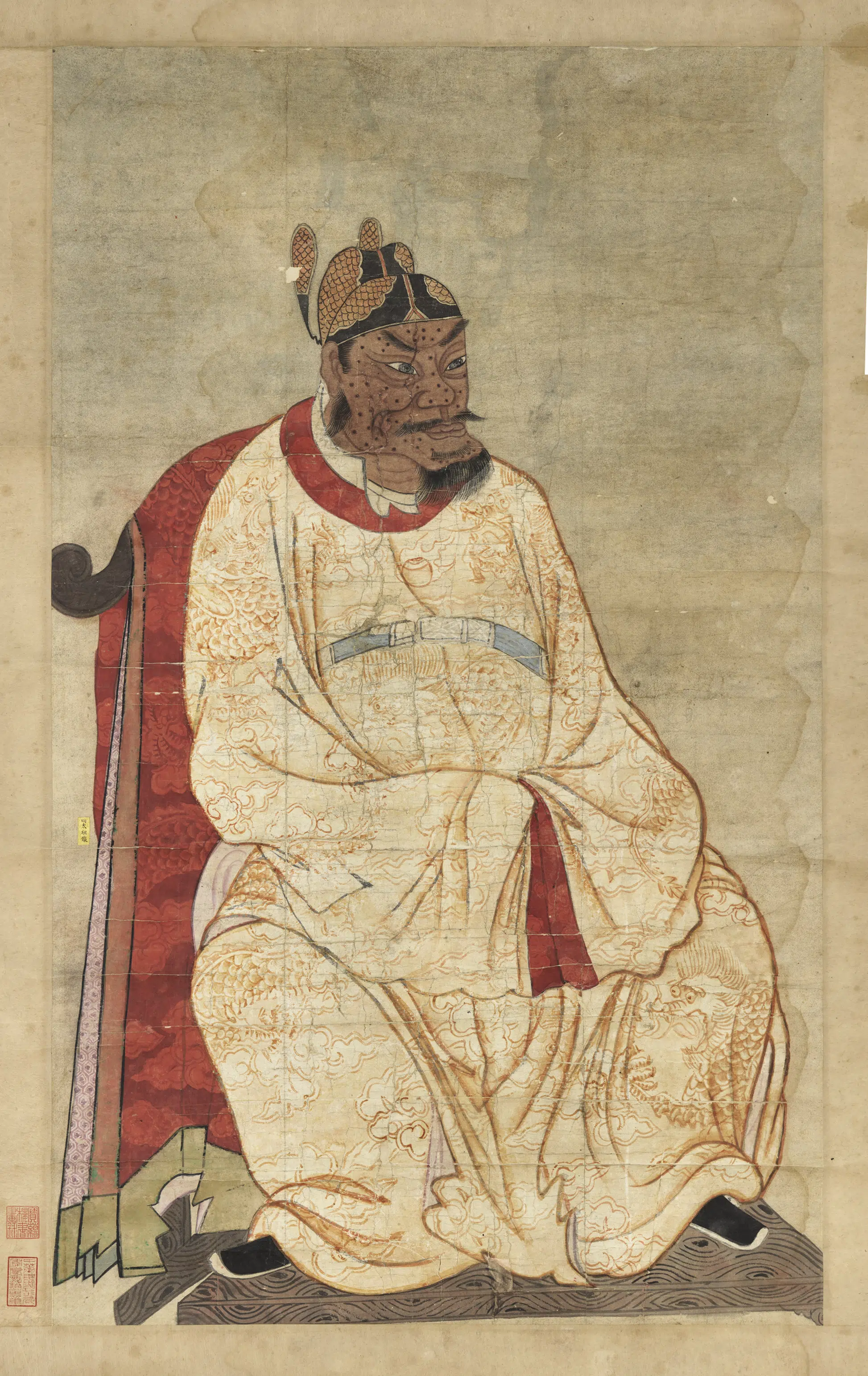 明朝《明太祖坐像（四）图轴》