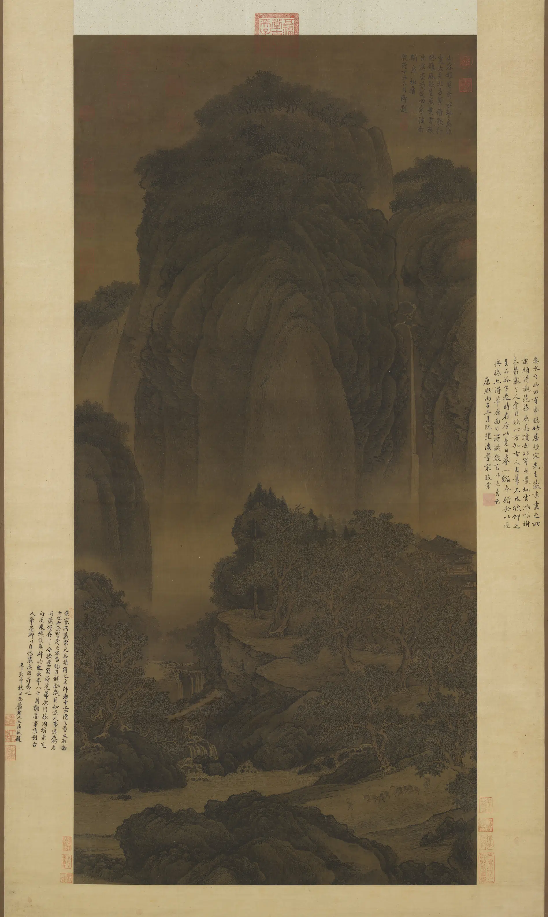 北宋【范宽】《行旅图轴》