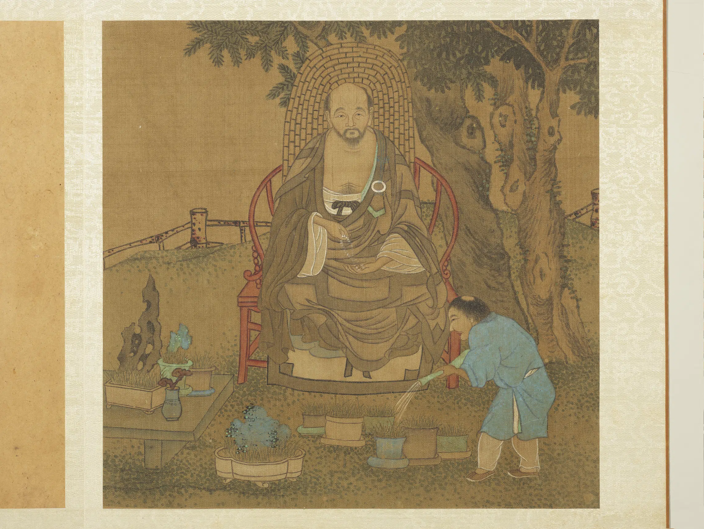 宋代《宋人十六应真像册-应真像（三）》