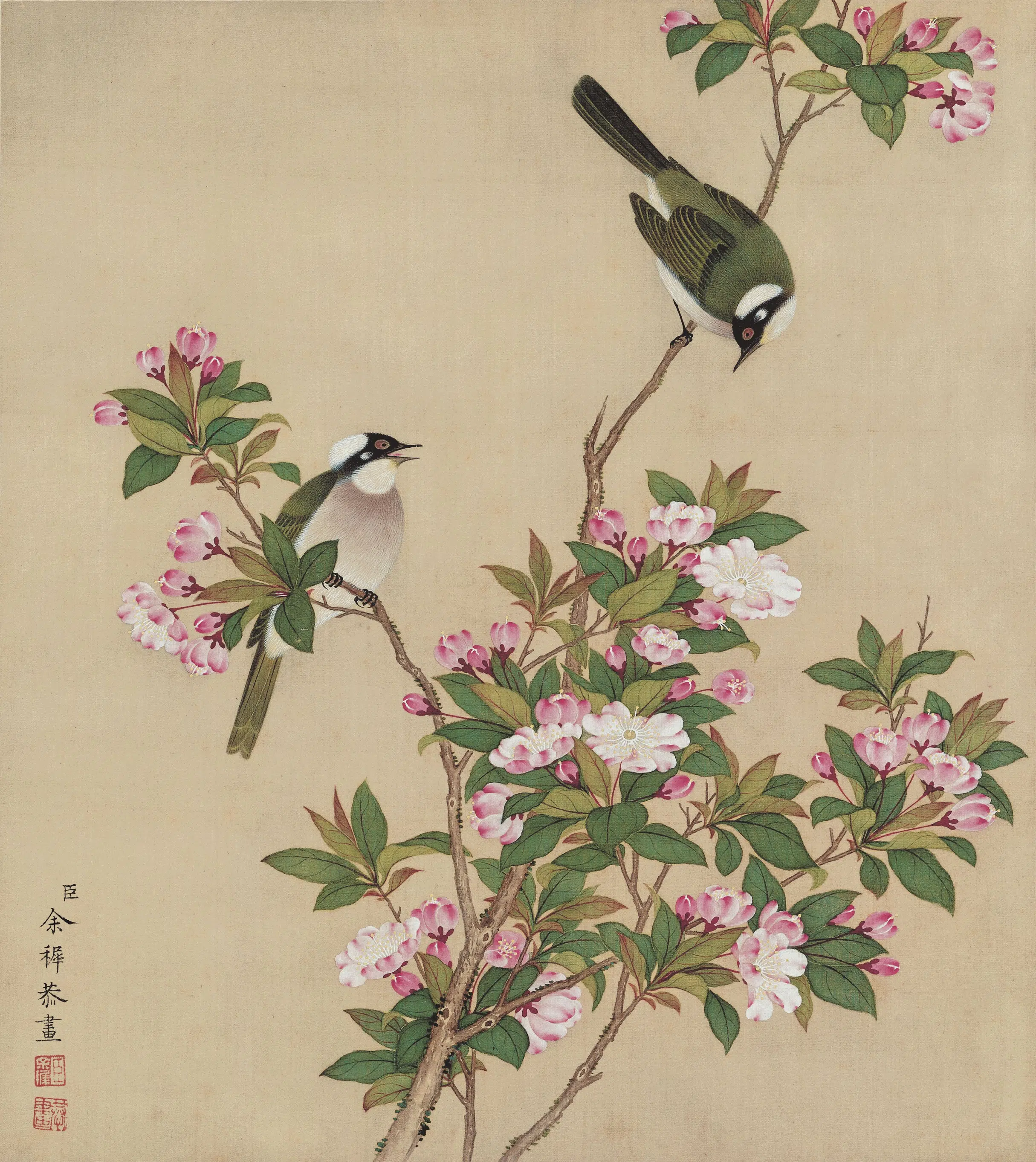 清代【余穉】《花鸟图册》 第9张