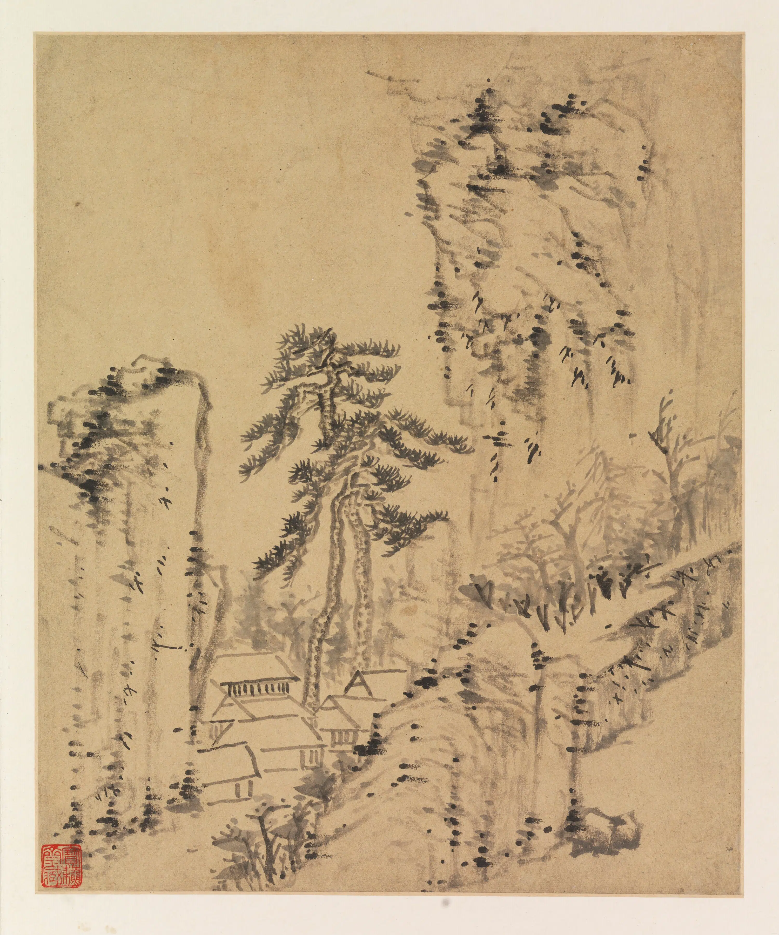 明代【杨文骢】《山水册》 第5张