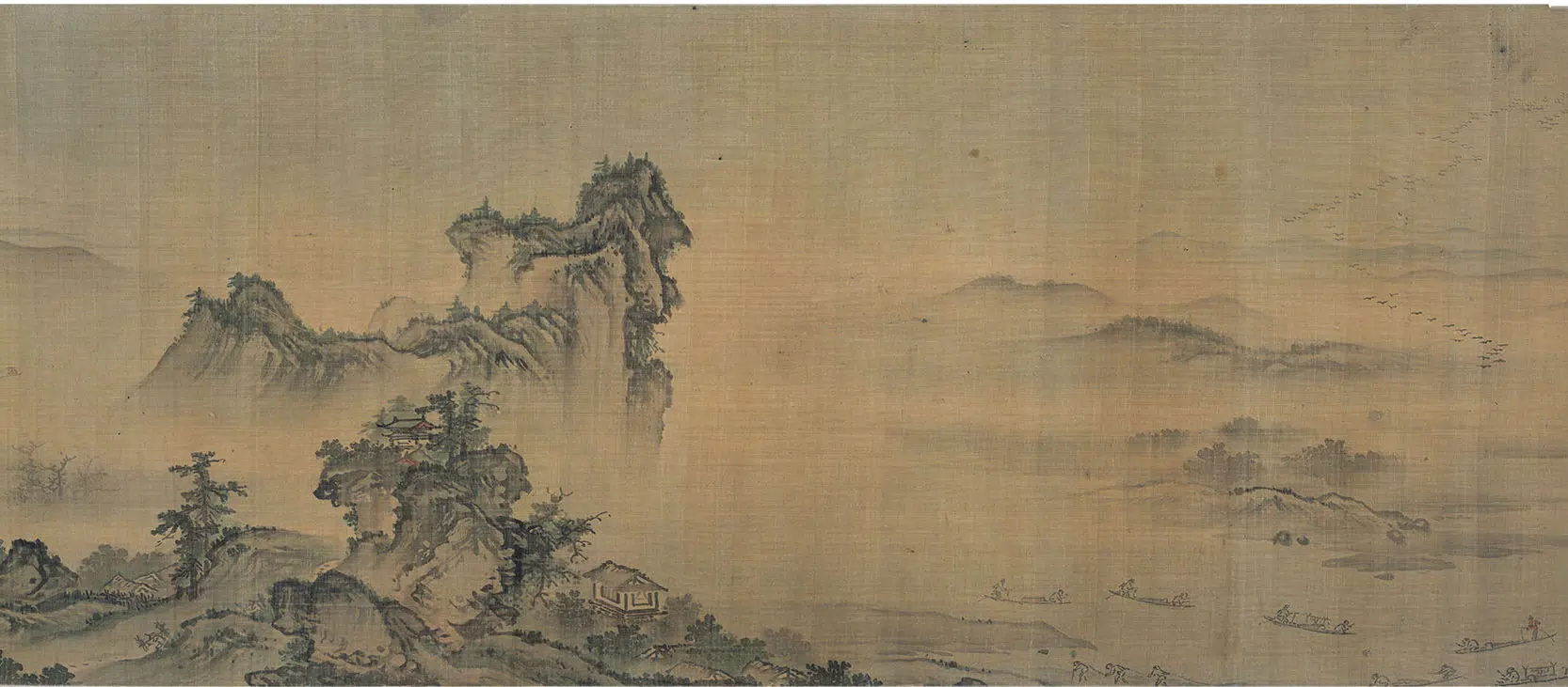 明朝【颜宗】《湖山平远图卷》 第5张