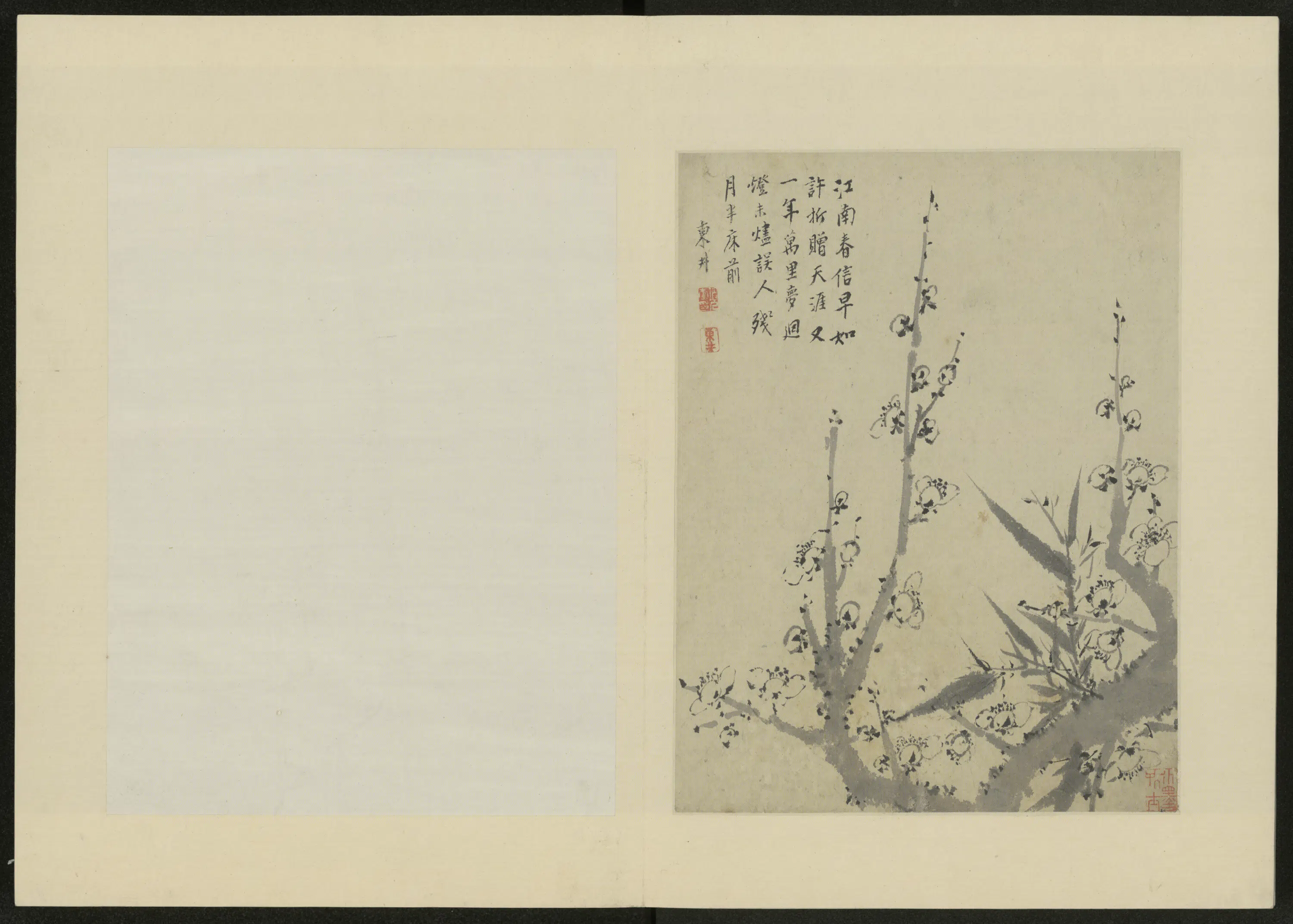 清代【项奎】《梅花册》 第11张