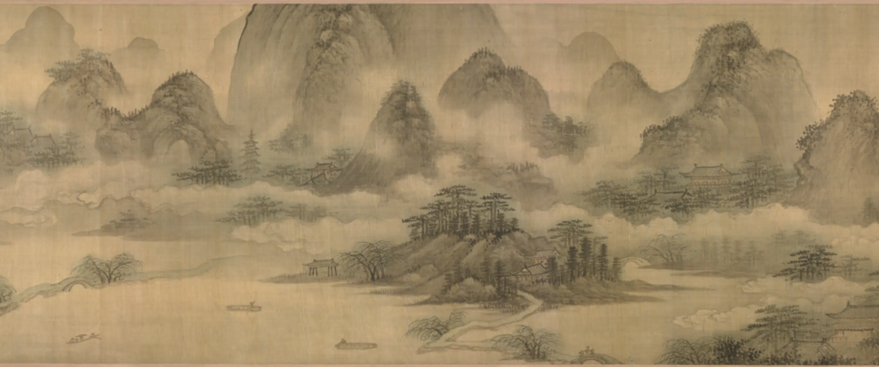 明朝【周翰】《南屏烟雨图卷》 第6张