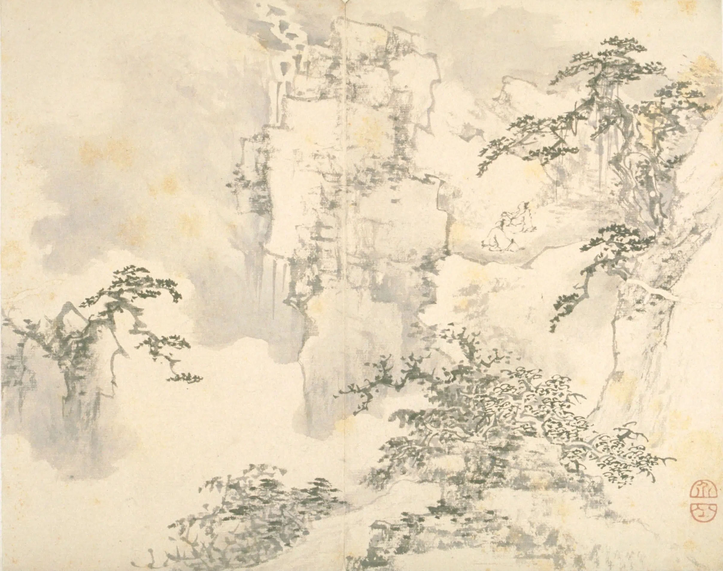 清代【髡残】《山水册》 第3张 清代【髡残】《山水册》 第3张