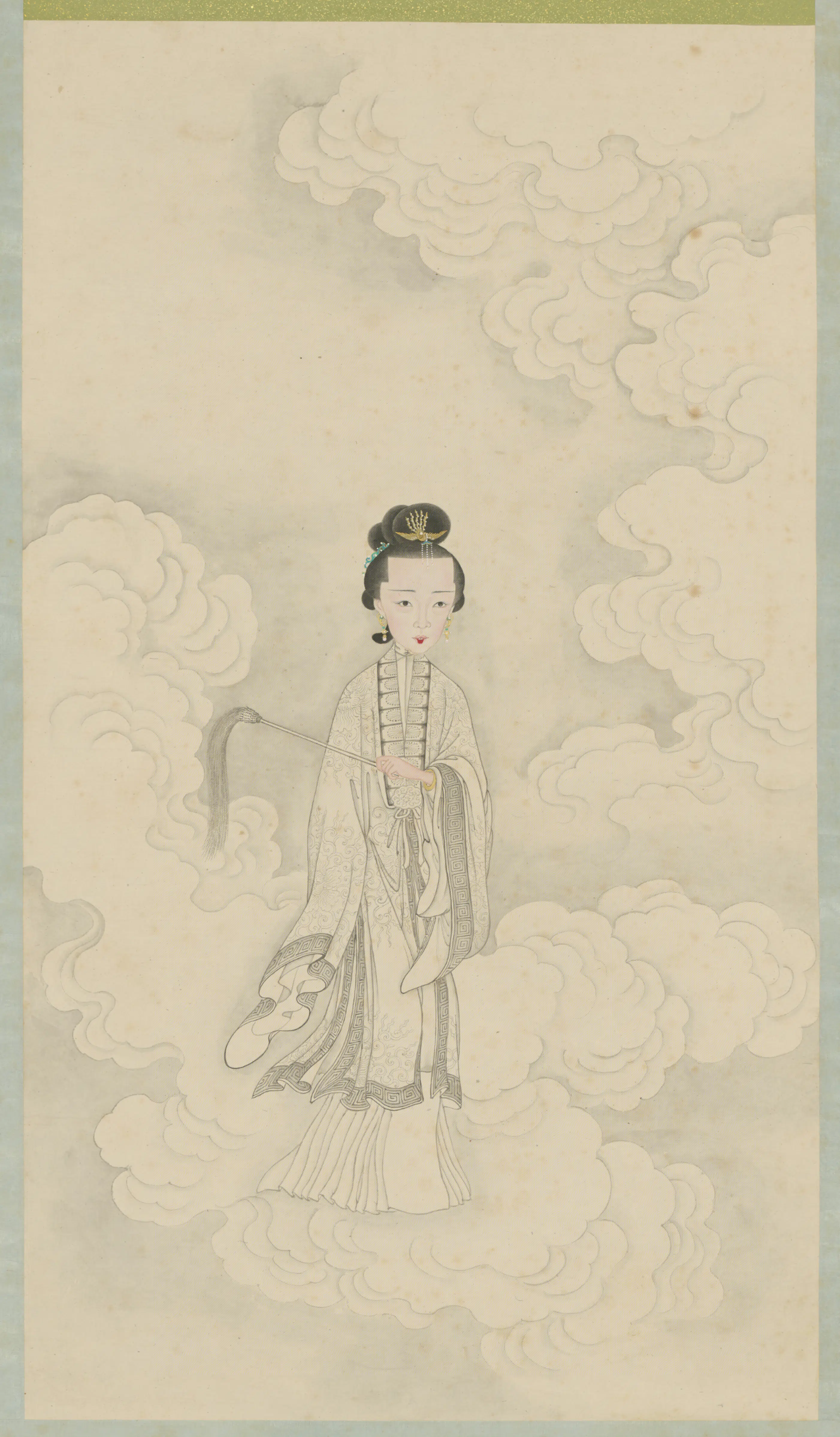 清代【清人】《画孝全成皇后仙装像轴》