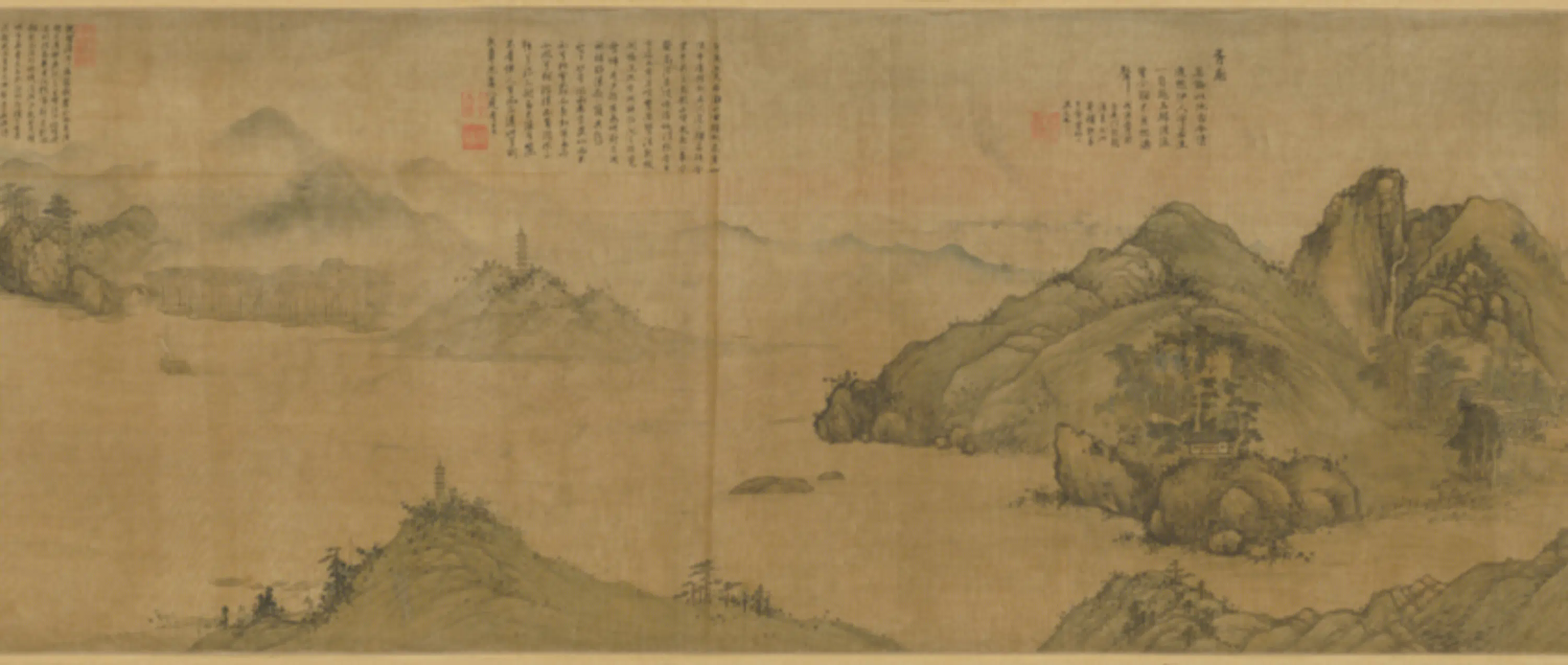 明朝【项圣谟】《剪越江秋图卷》 第4张