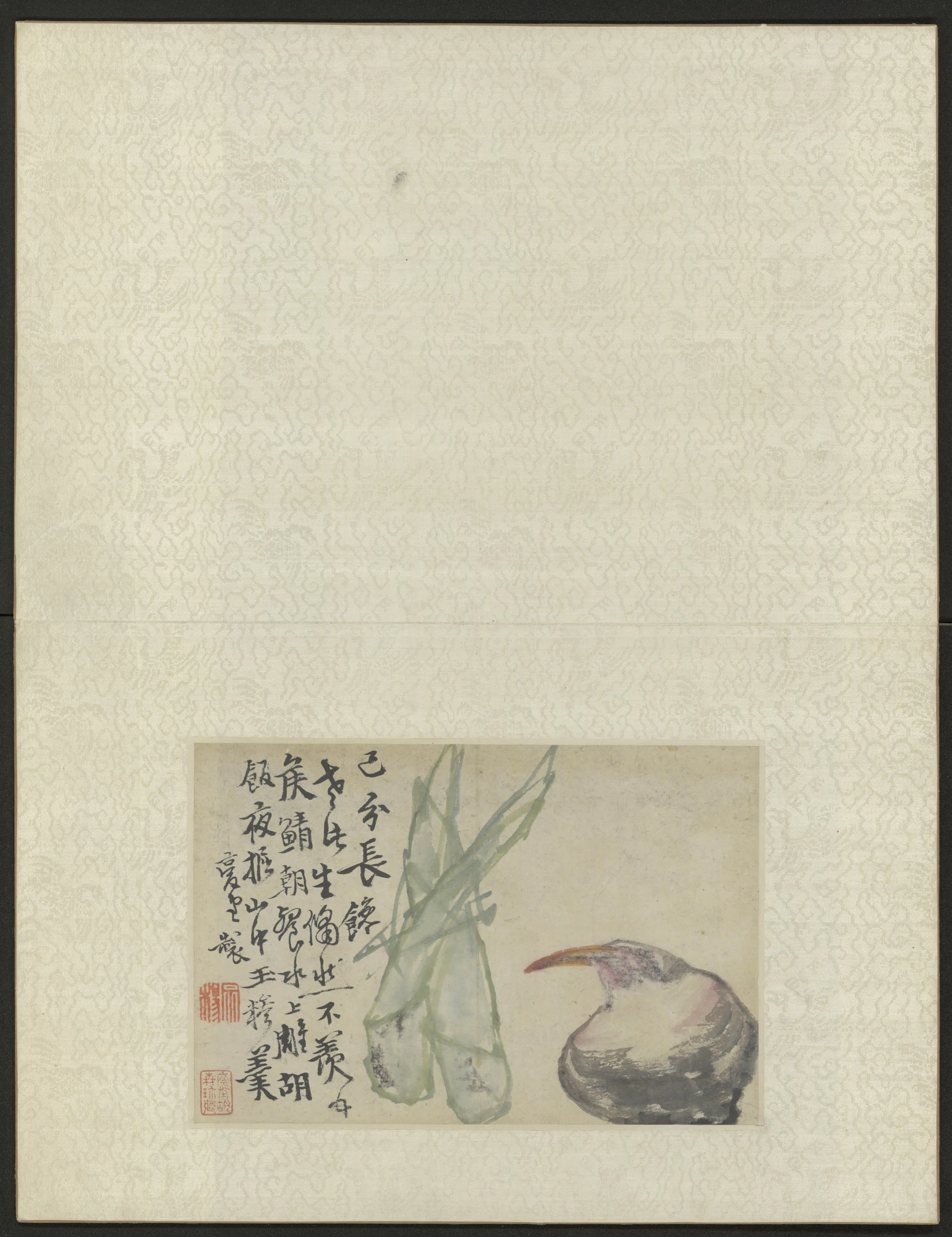 清代【李鱓（鳝\善）】《蔬果图页》