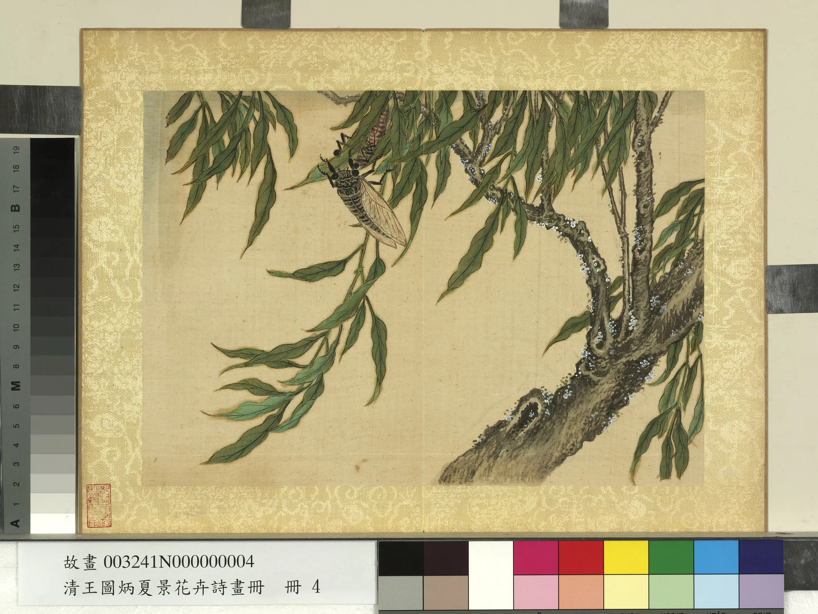 清代【王图炳】《夏景花卉诗画册》 第13张 清代【王图炳】《夏景花卉诗画册》 第13张