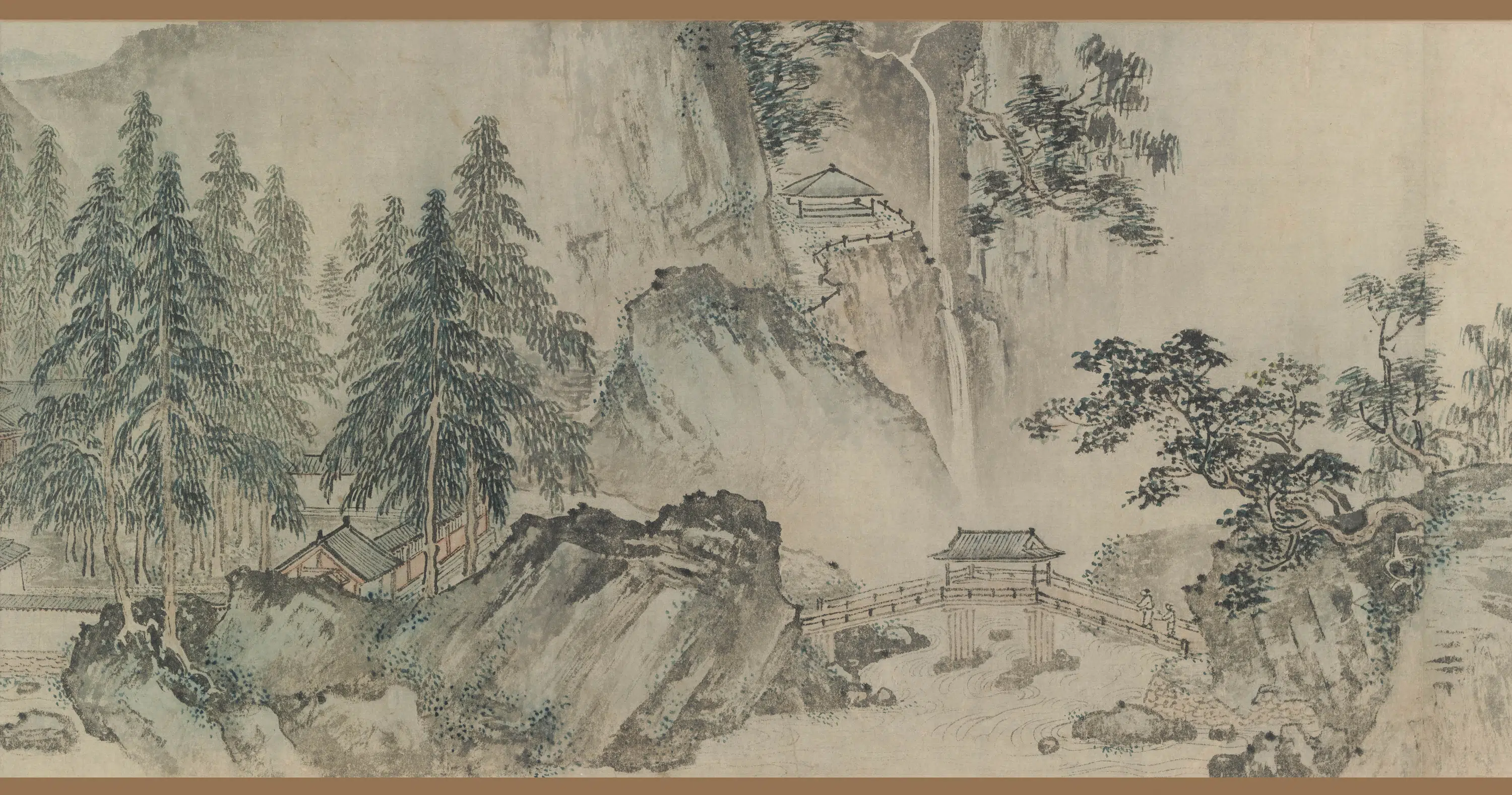 南宋【夏圭（夏珪）】《江山佳胜图卷》 第1张