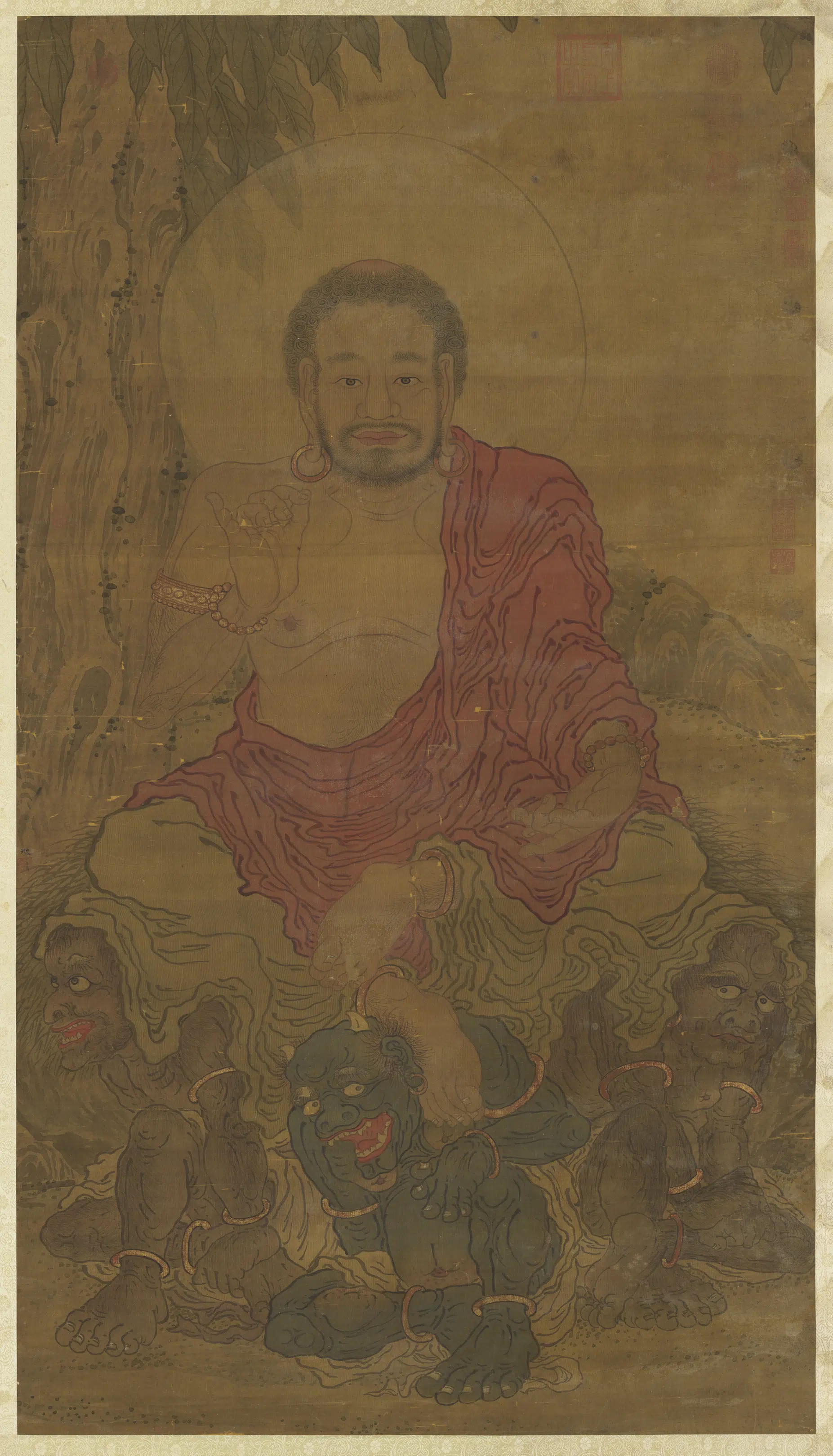 明朝《明人释迦牟尼佛图轴》