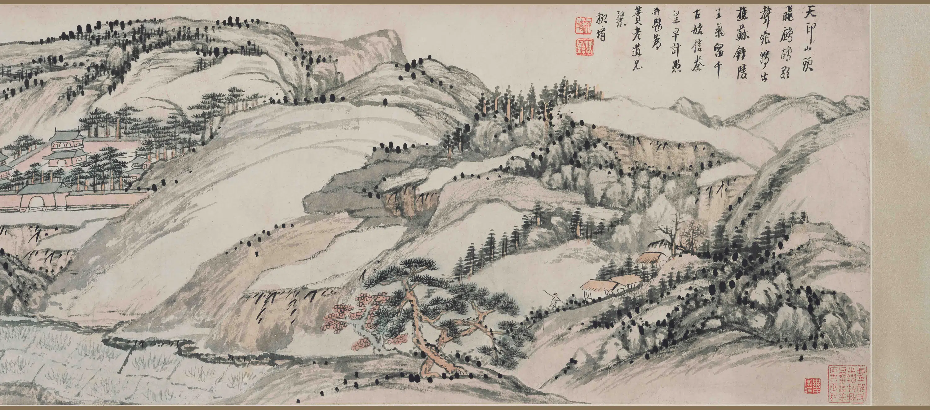清代【柳堉】《戴本孝山水合装卷》 第5张