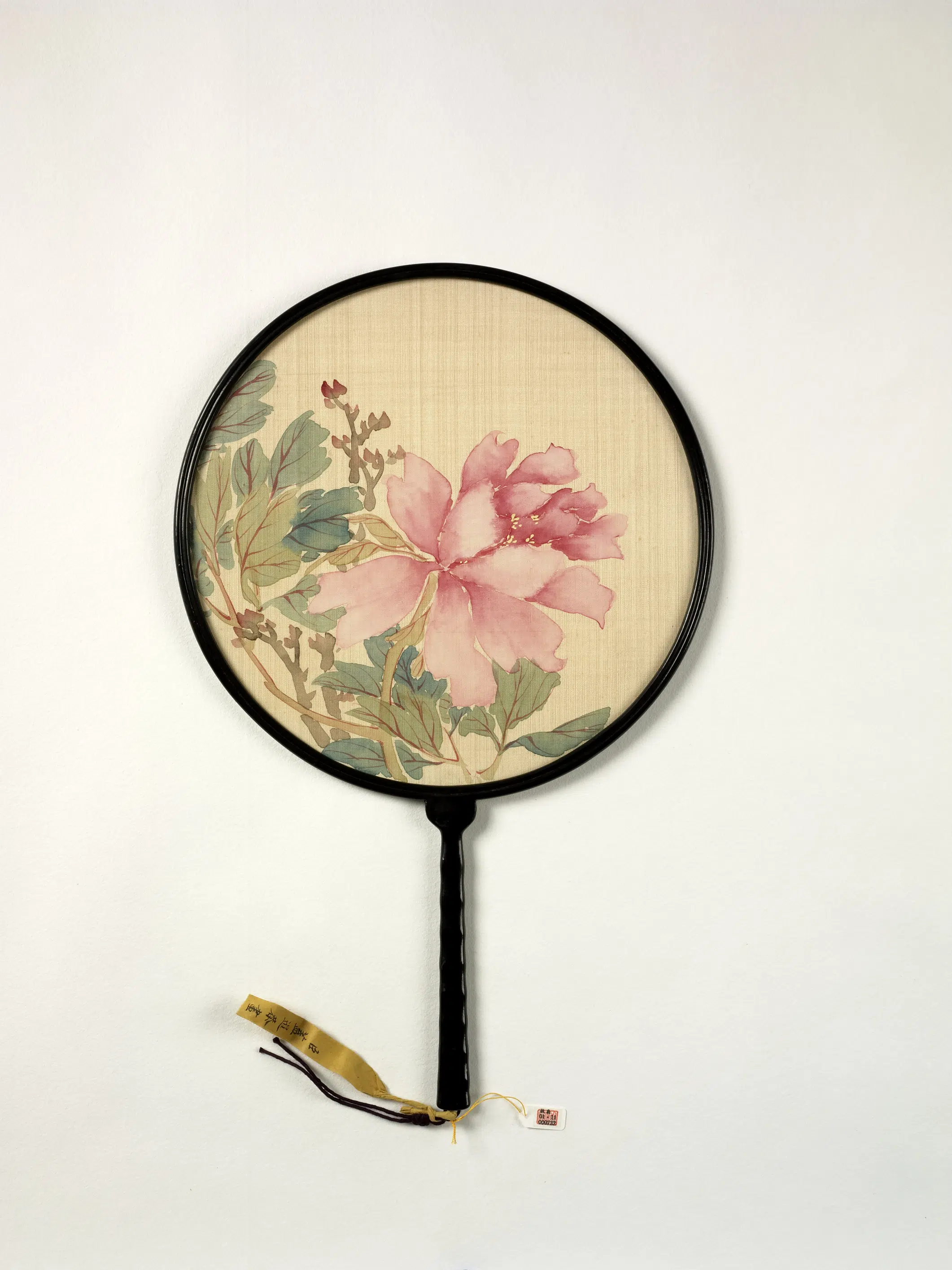 清代【盖暹】《画花卉图成扇-2》