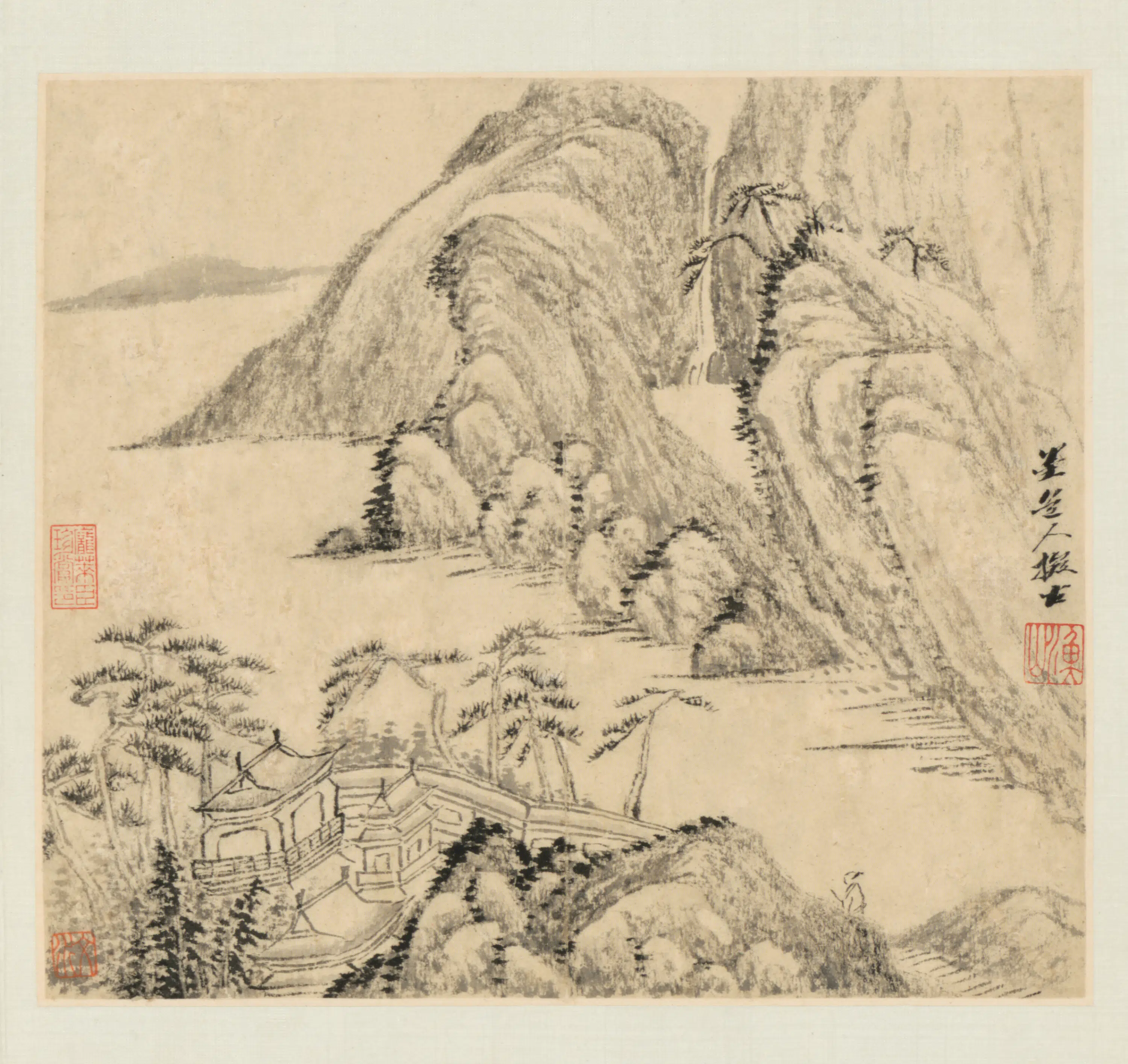 清代【吴历】《山水图册（12开）》 第8张