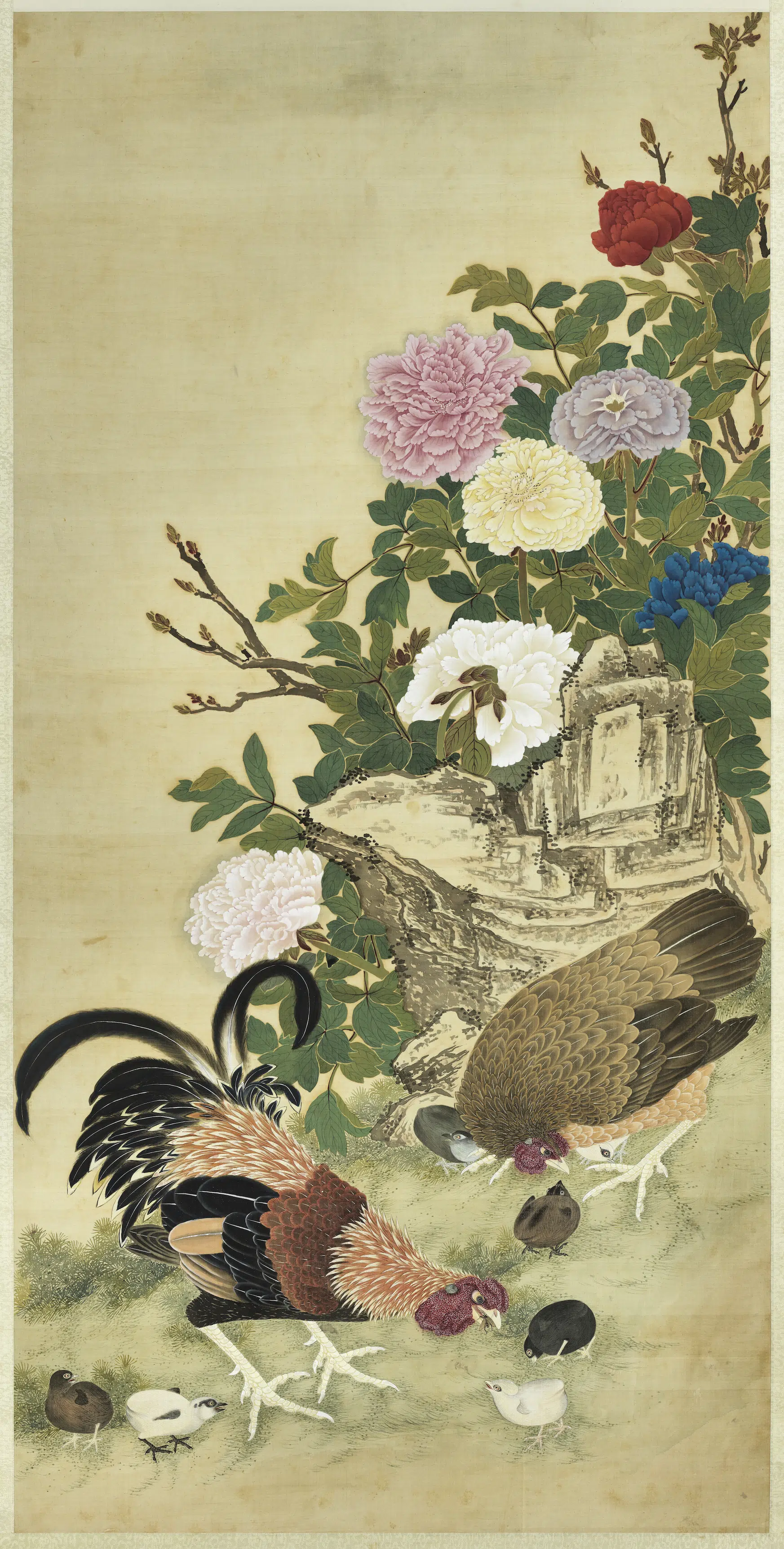 《无名氏画富贵吉庆图轴》