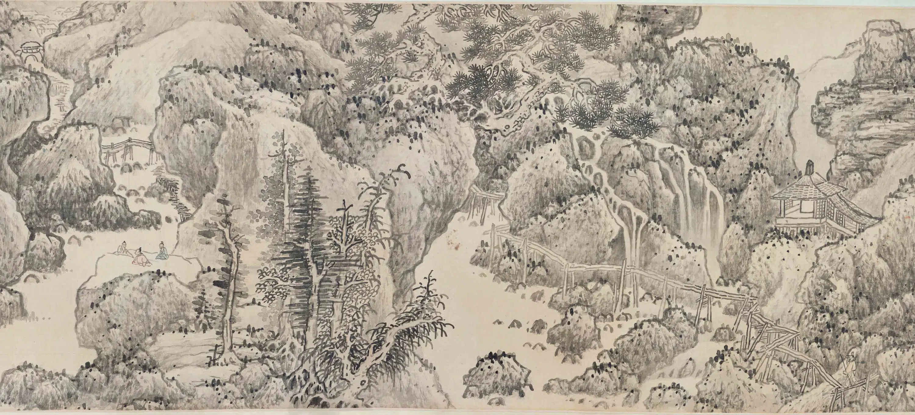 明朝【蓝瑛】《仿董北苑山水图卷》 第2张
