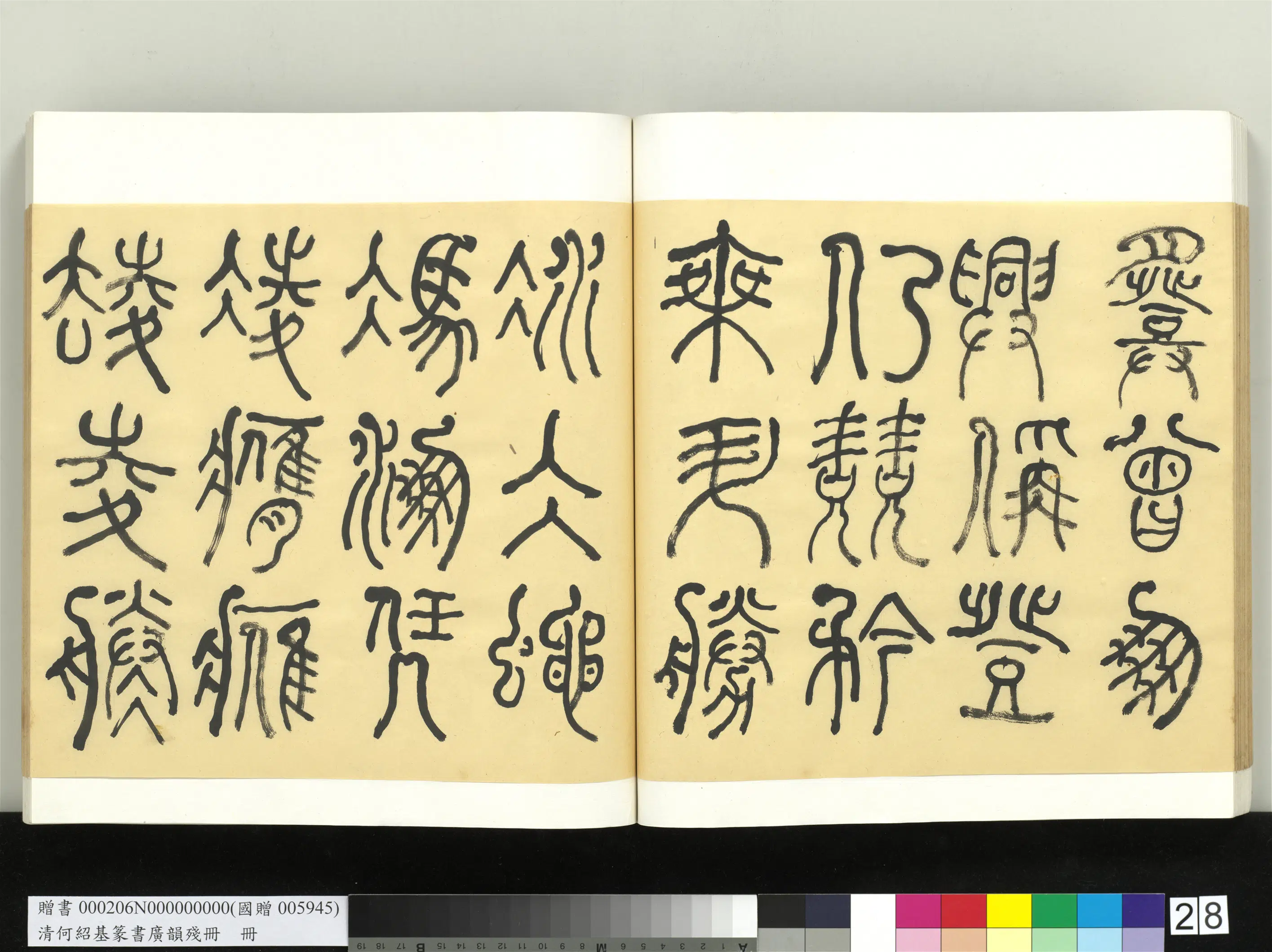 清代【何绍基】《篆书广韵册》 第28张