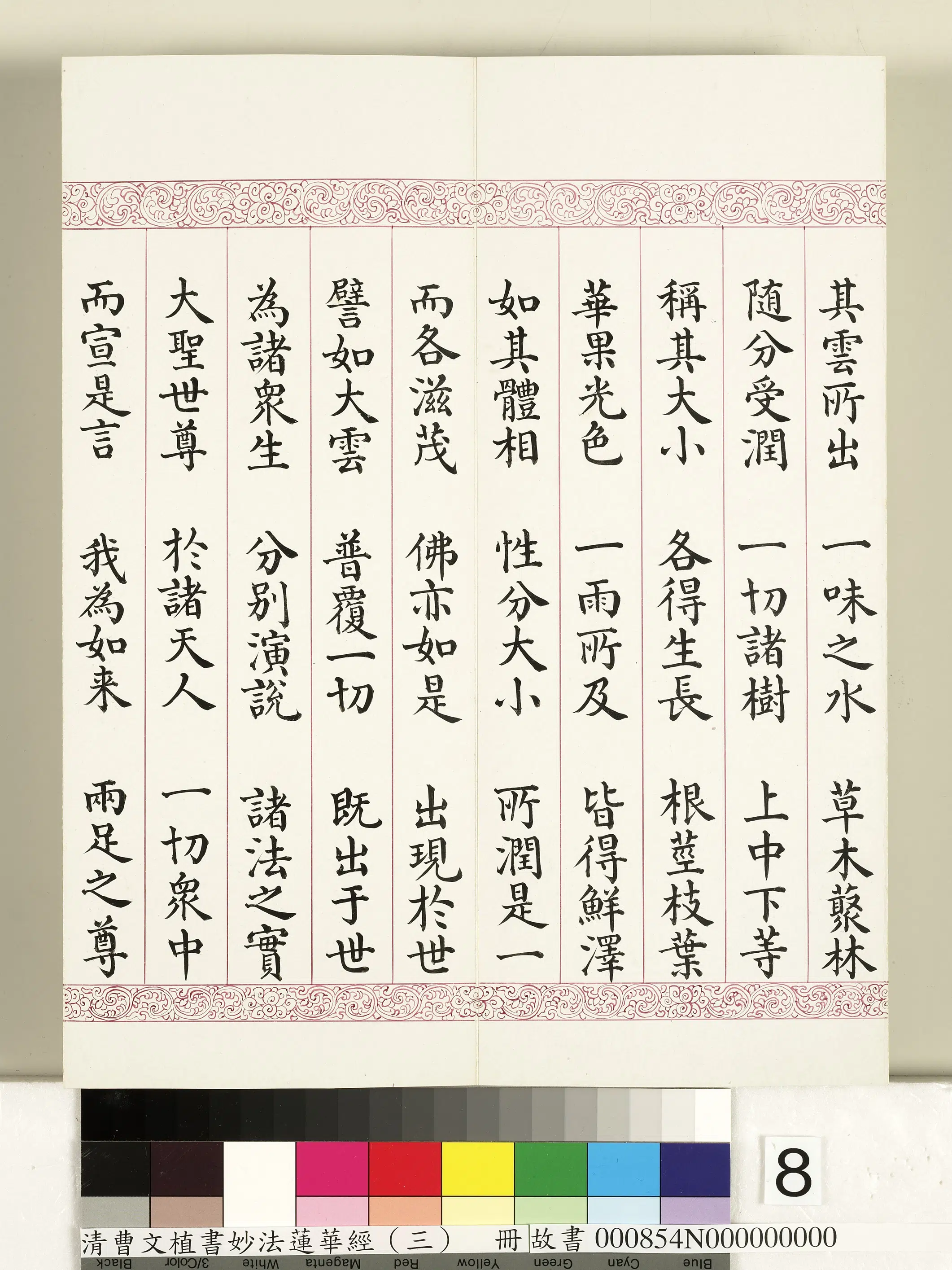 清代【曹文埴】《妙法莲华经（三）册》 第75张