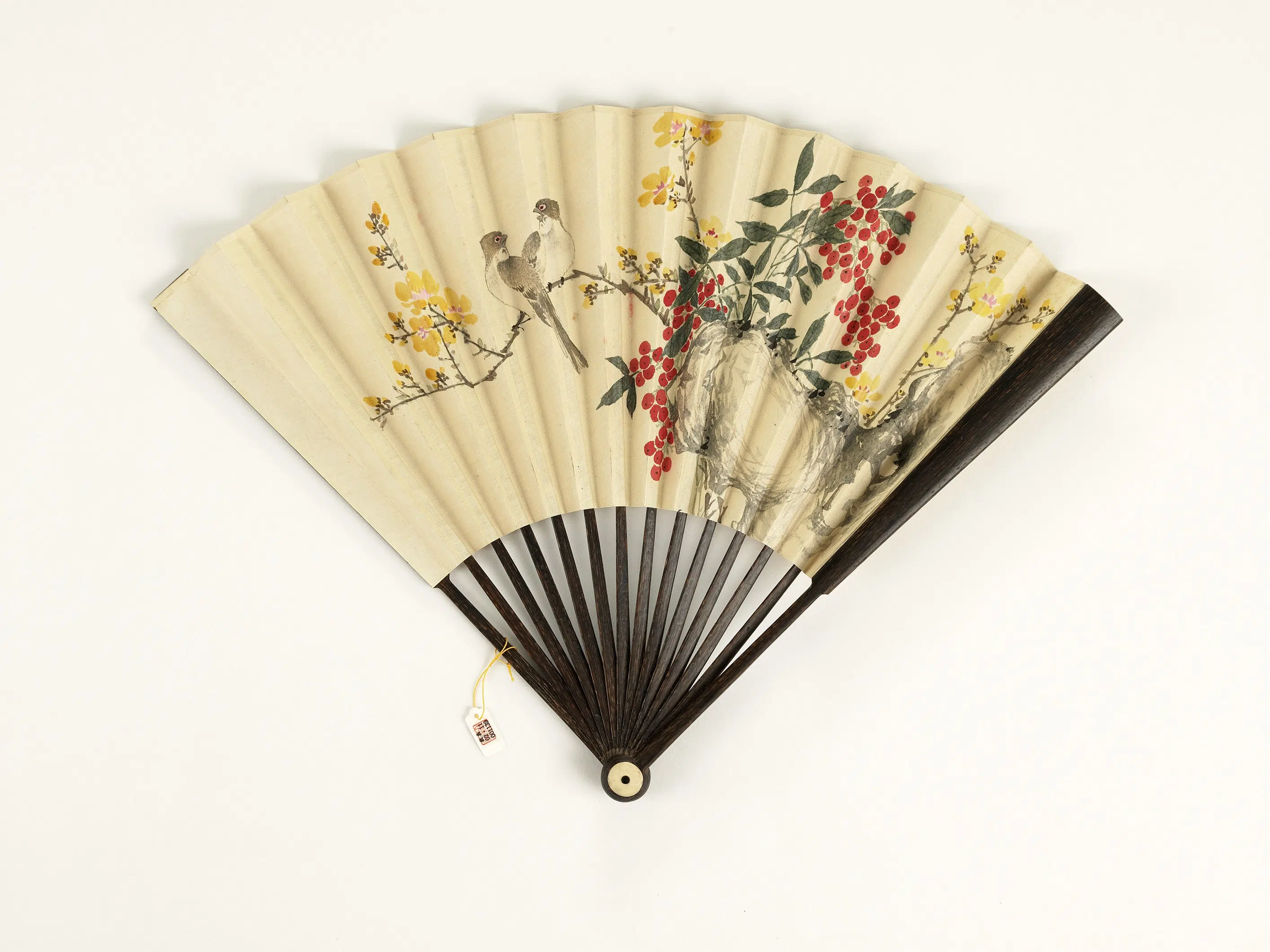 清代《清人花鸟-成扇-3》
