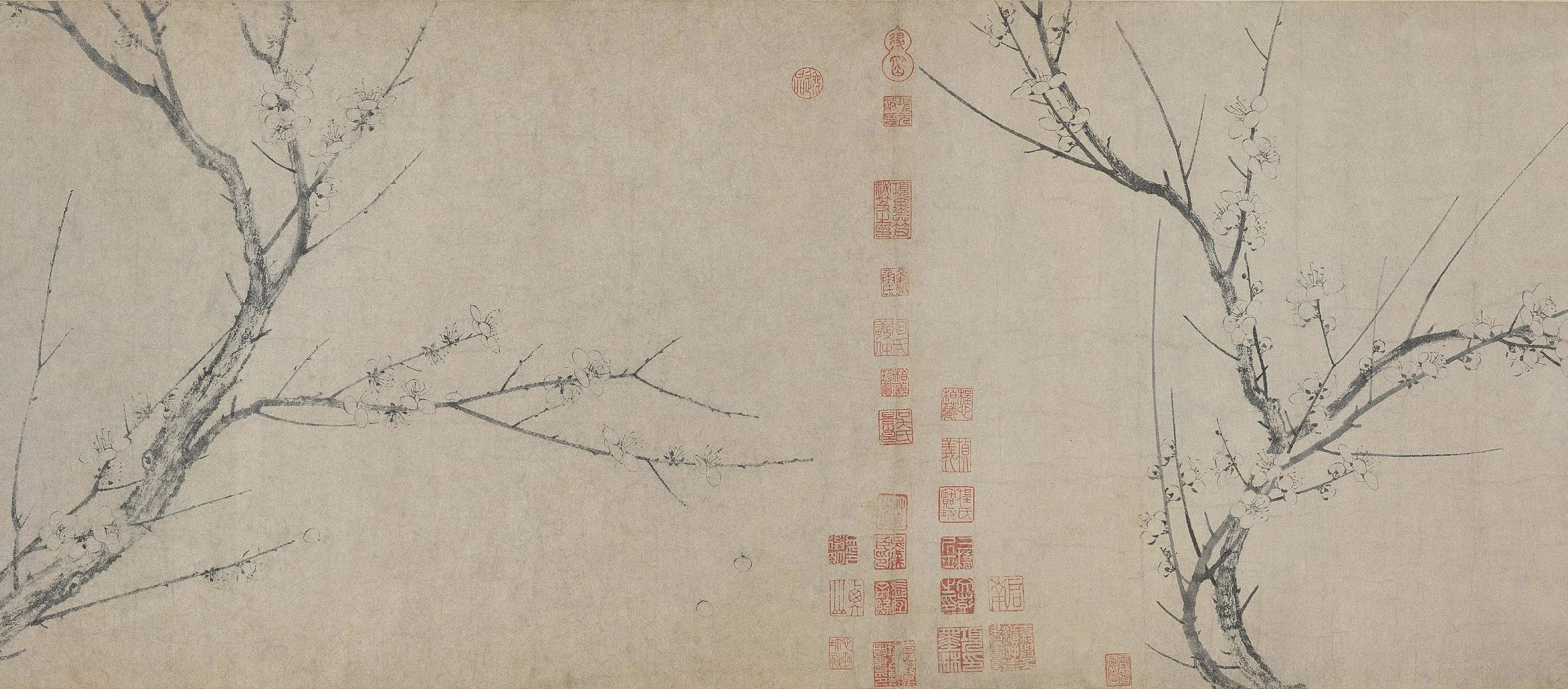 宋代【扬无咎】《四梅花图卷》 第4张