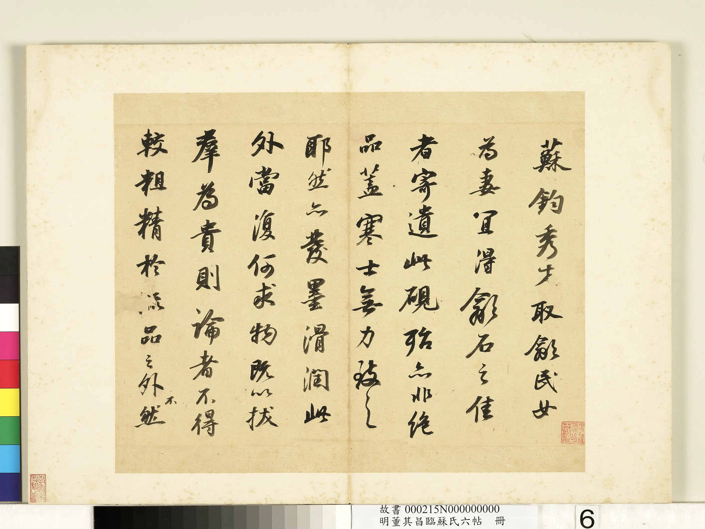明代【董其昌】《临苏氏六帖册》 第9张 明代【董其昌】《临苏氏六帖册》 第9张