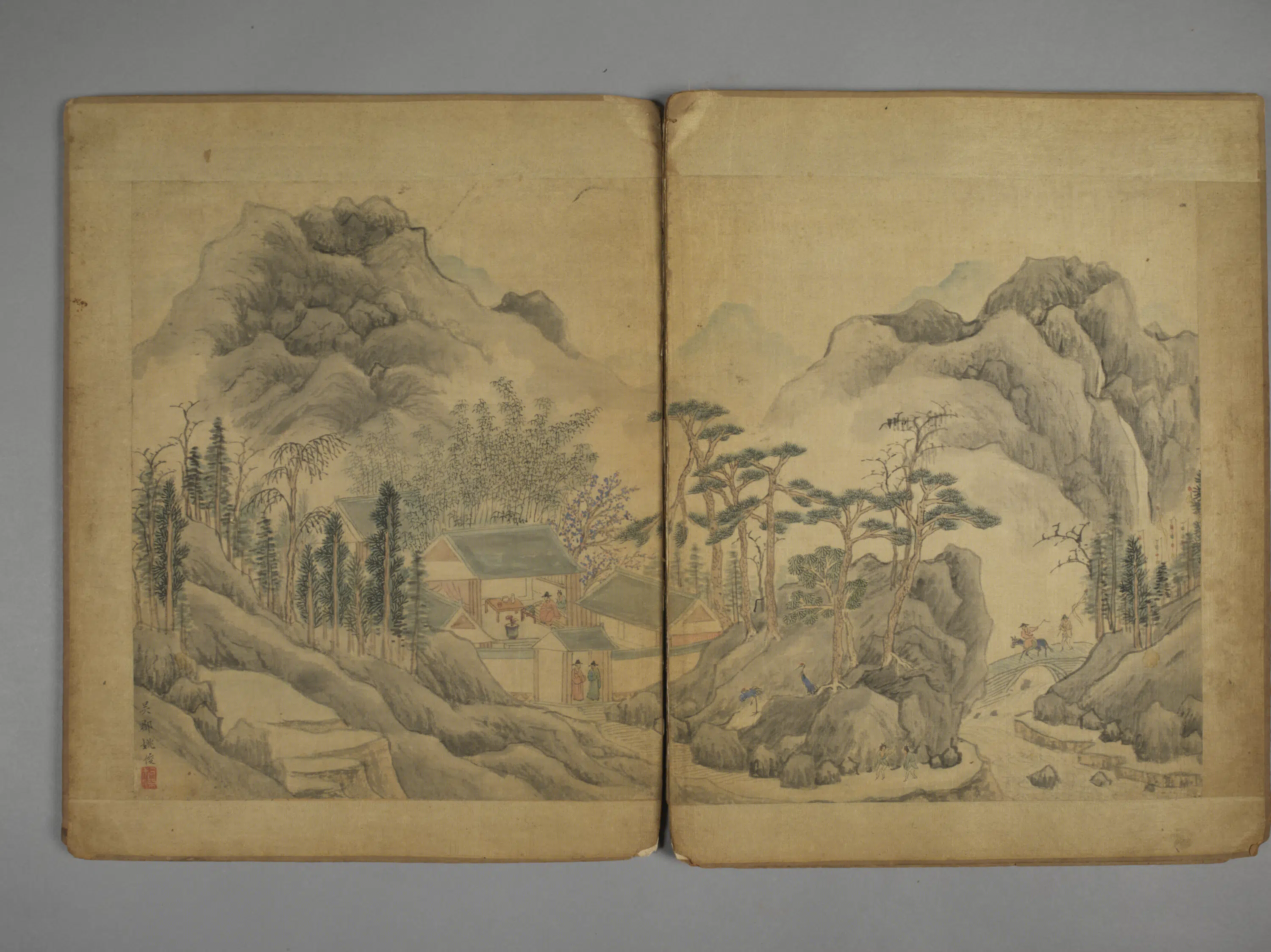 明朝【蒋乾】《张元举等五家山水册》 第4张 明朝【蒋乾】《张元举等五家山水册》 第4张