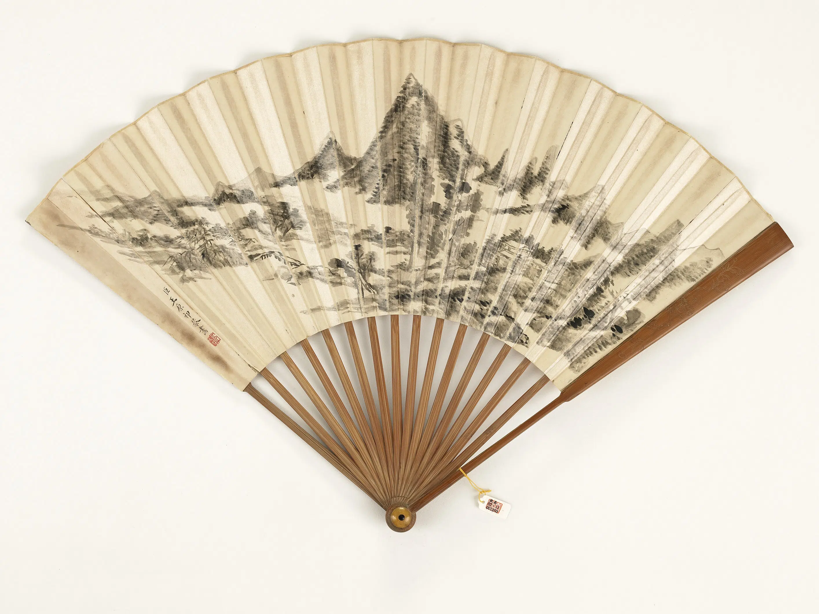 清代【王原祁】《山水-成扇-1》 第1张 清代【王原祁】《山水-成扇-1》 第1张