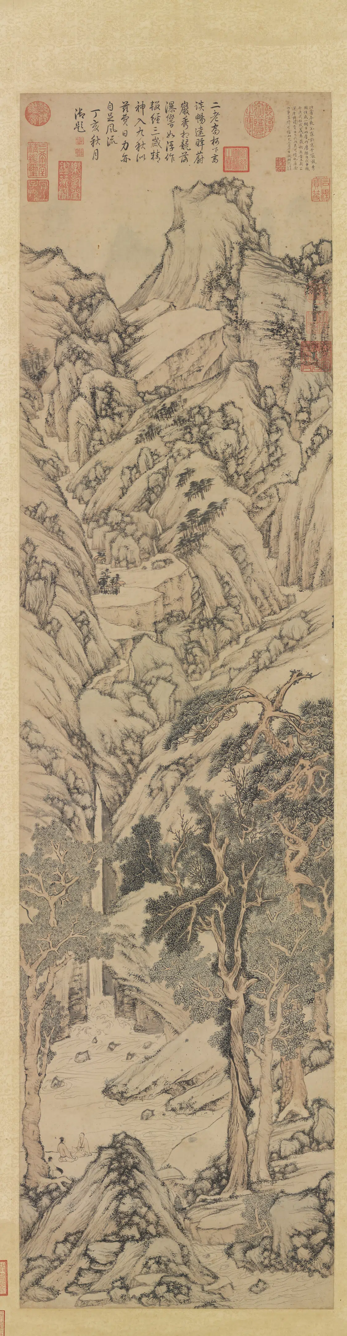 明朝【文征明徵明】《千岩竞秀图轴》