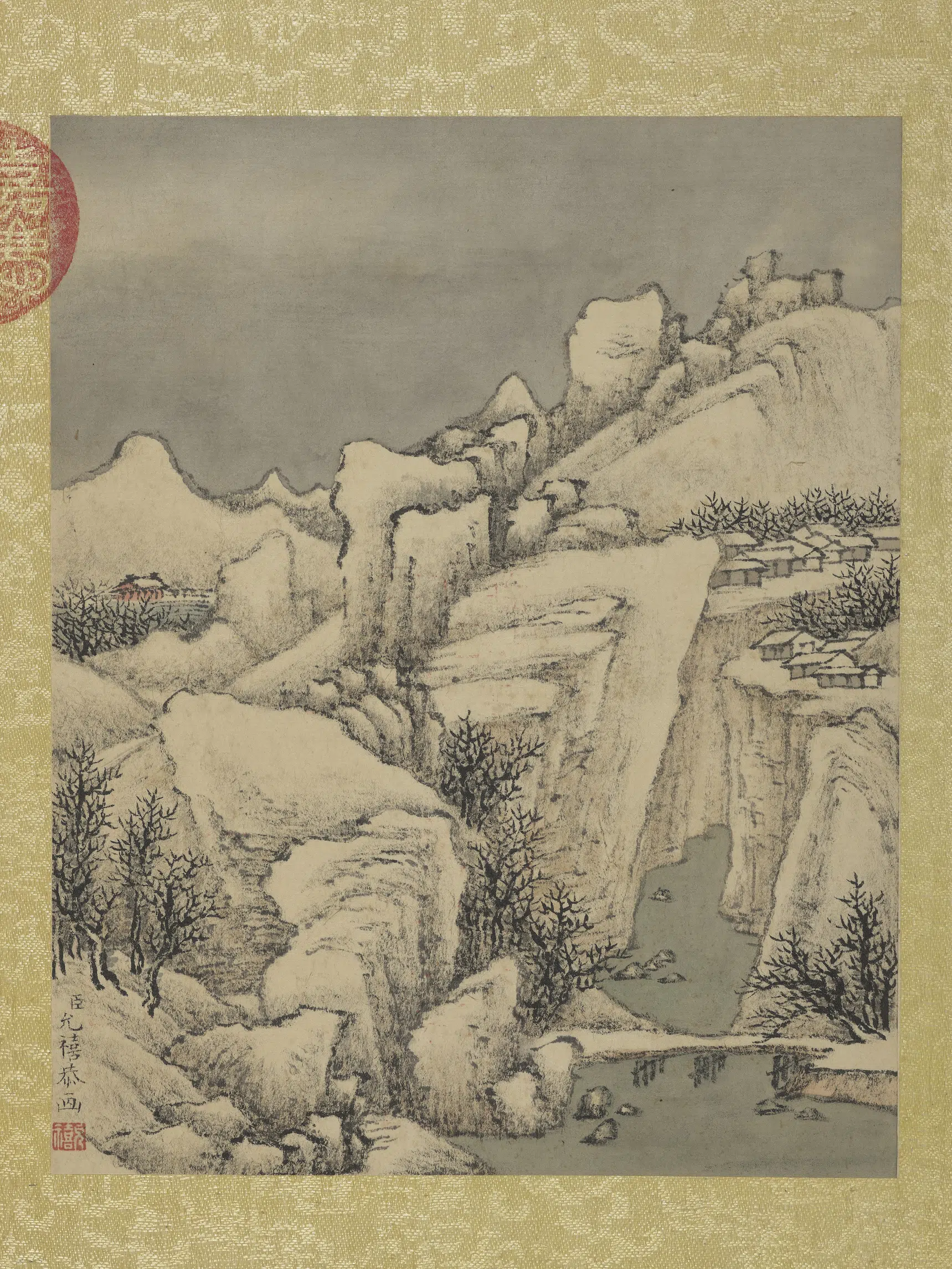 清朝【爱新觉罗·允禧】《允禧山水册》 第12张 清朝【爱新觉罗·允禧】《允禧山水册》 第12张